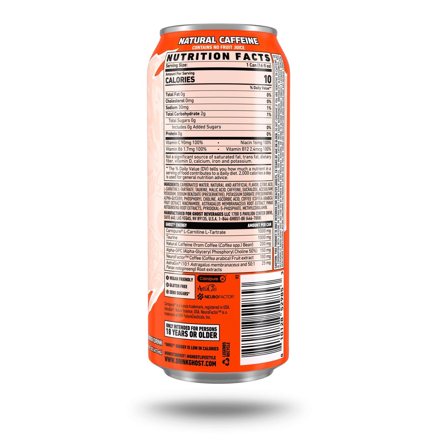 Ghost Energy Drink - Peaches