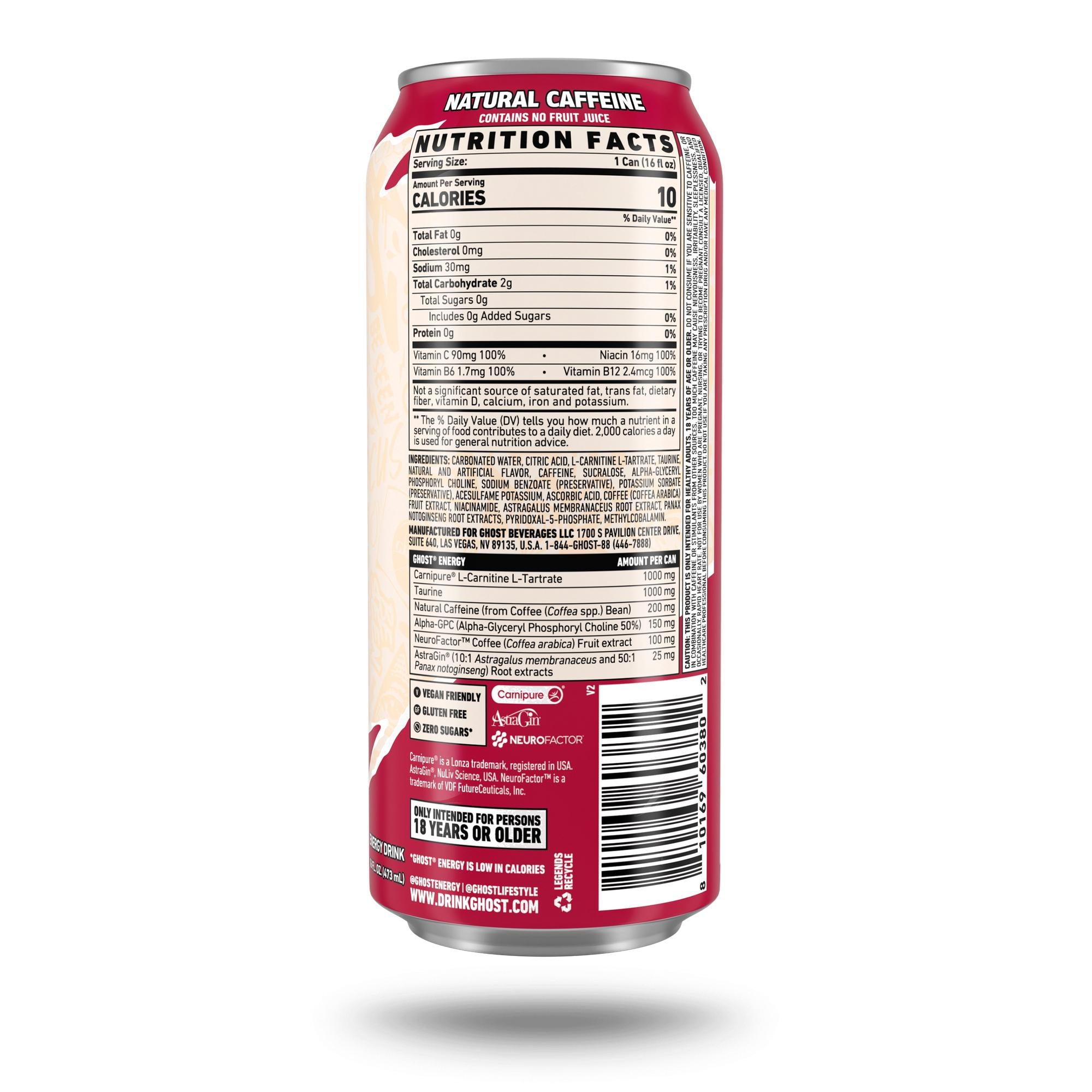 Ghost Energy Drink - Raspberry Cream