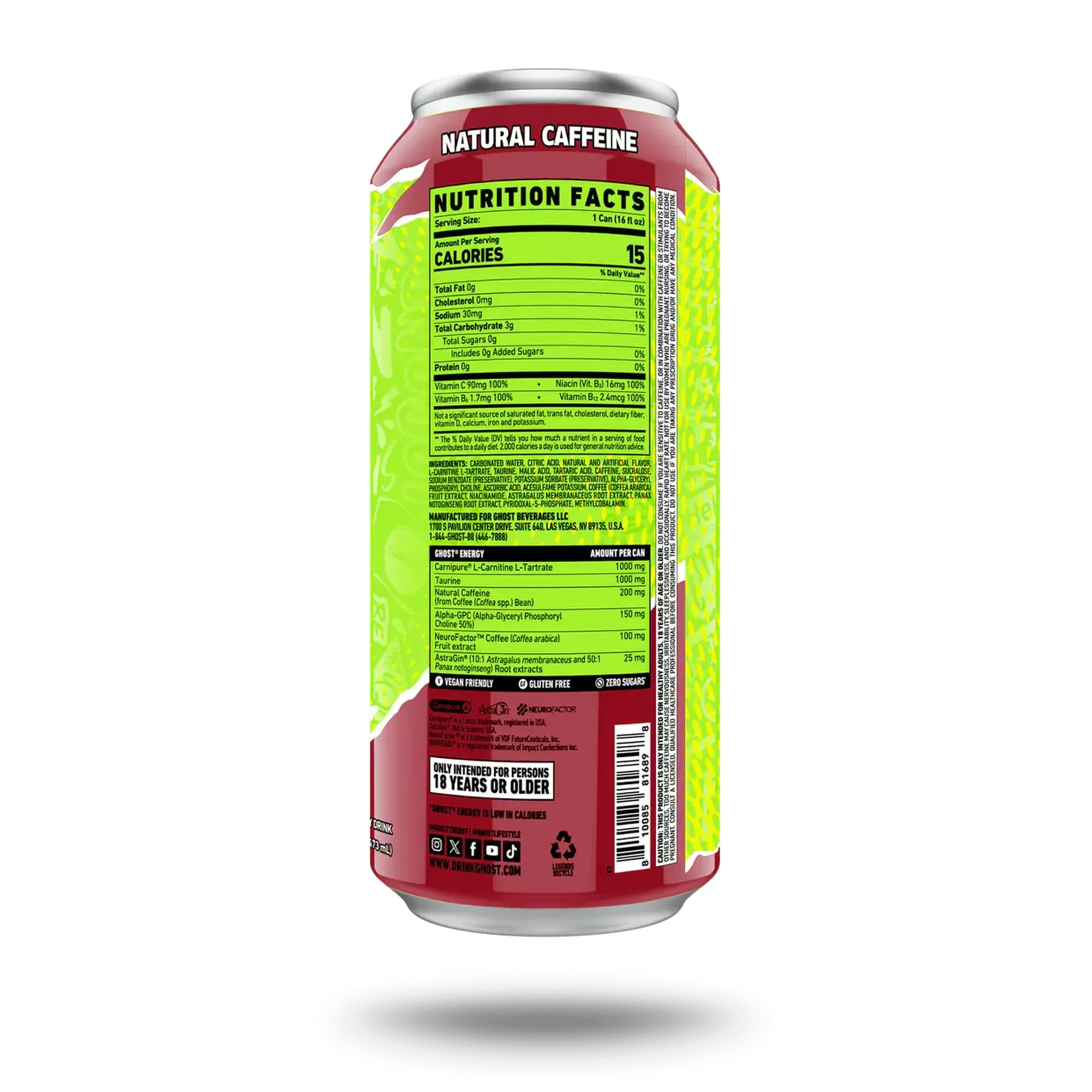 Ghost Energy Drink - Sour Black Cherry