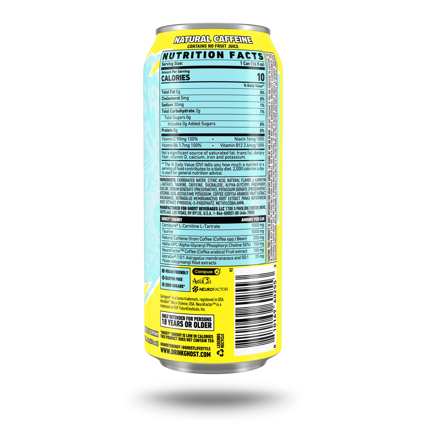 Ghost Energy Drink - Iced Tea Lemonade