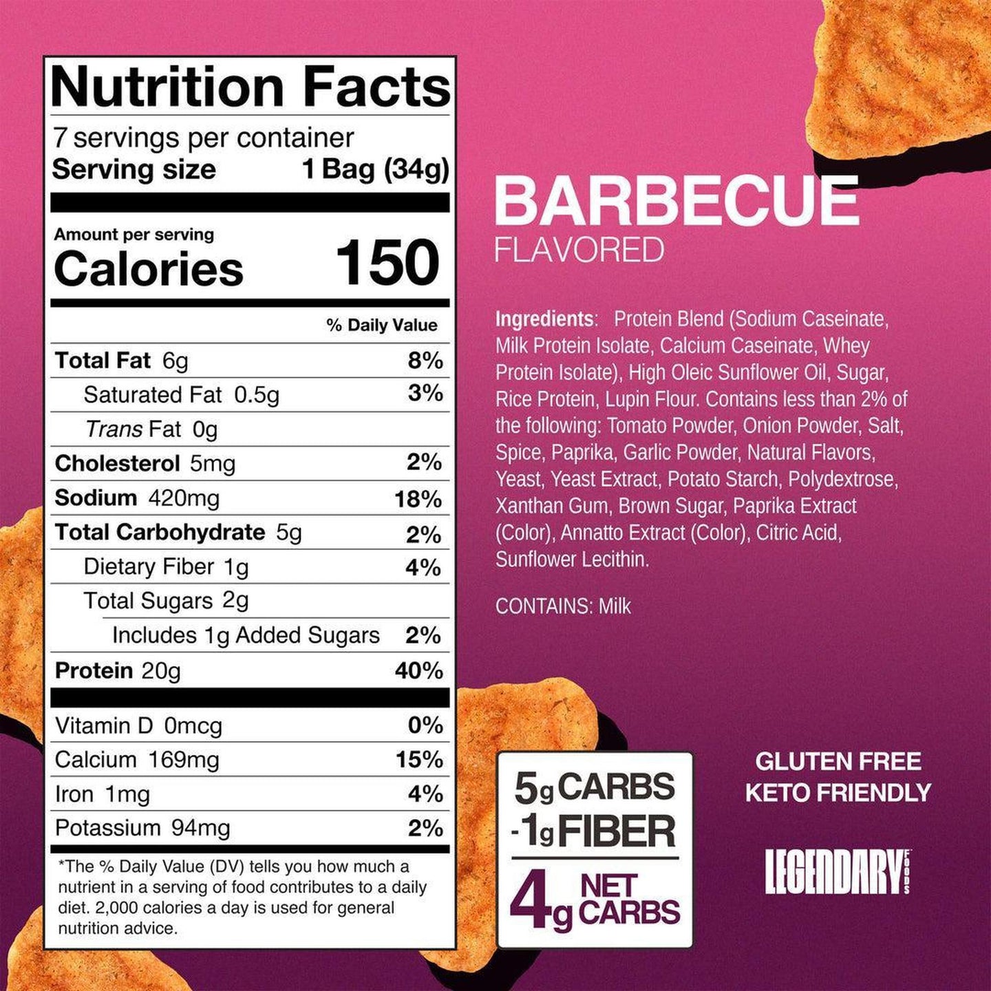 Legendary Foods Popped Protein Chips