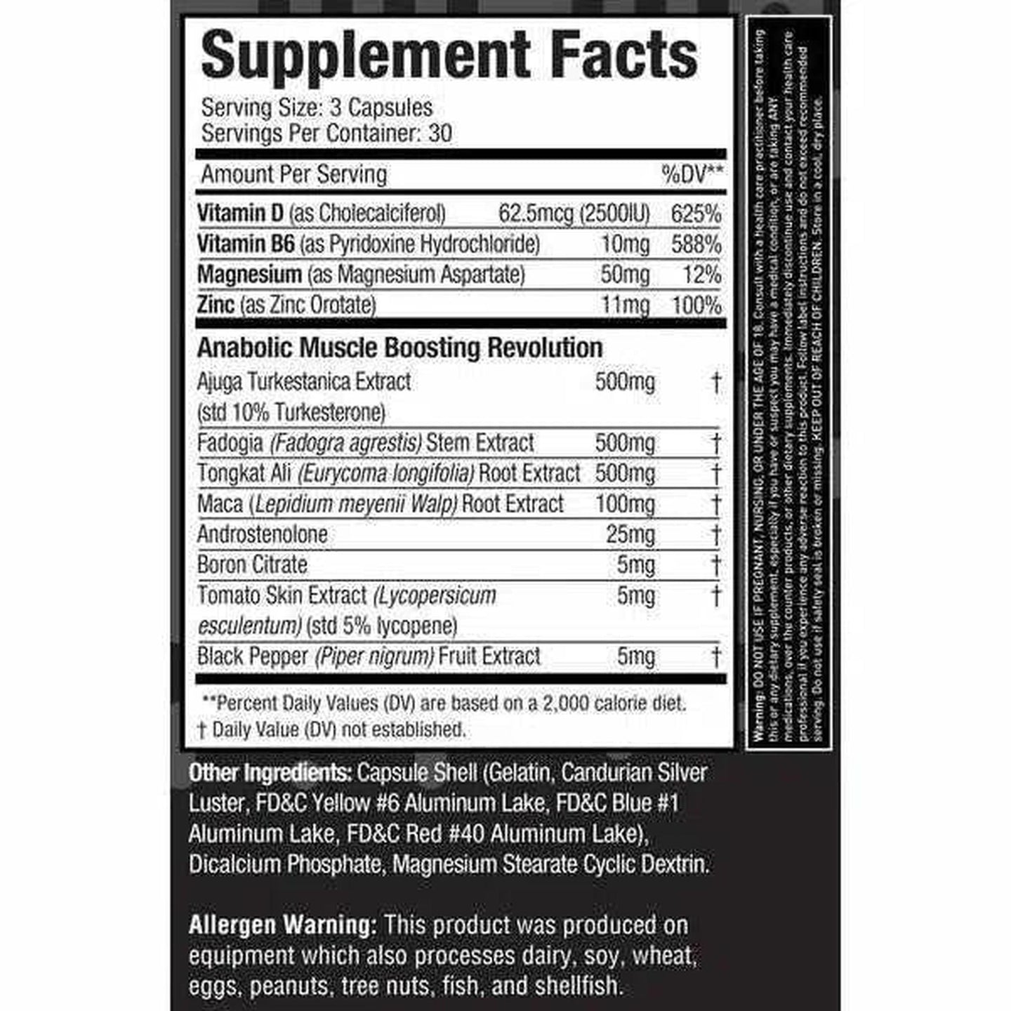 Muscle Sport Test Black Series - 90 Capsules