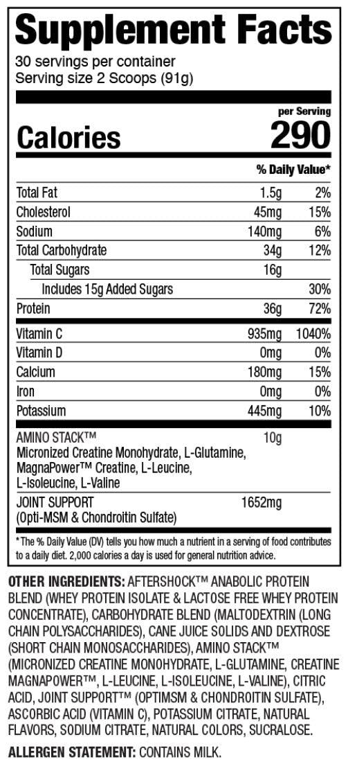 Myogenix AFTERSHOCK™ - 5.62 lb