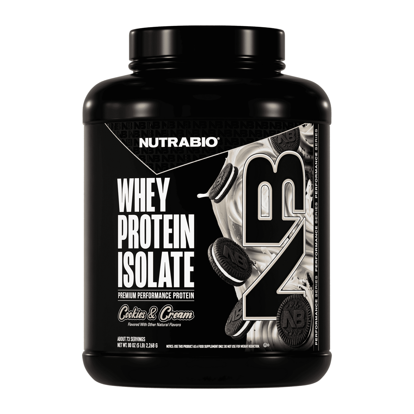 NutraBio 100% Whey Protein Isolate - 5 lb