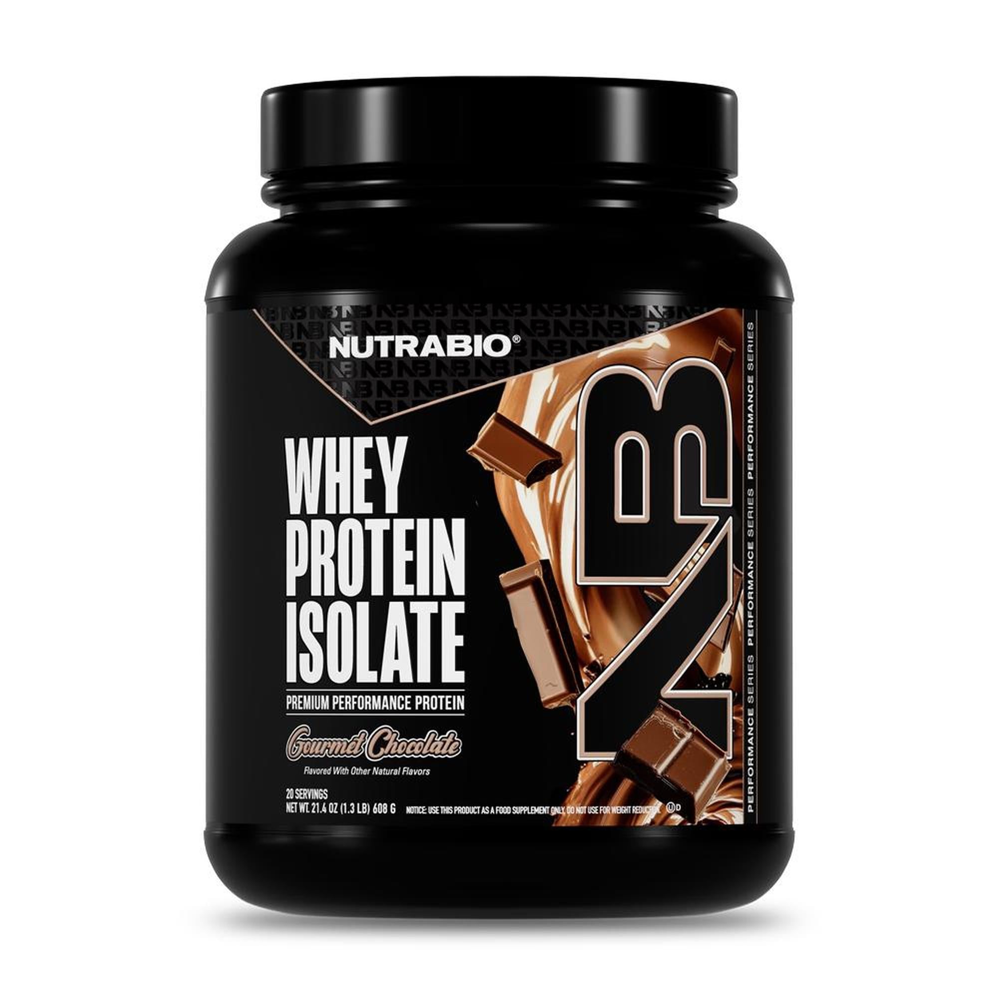 NutraBio 100% Whey Protein Isolate - 20 Servings