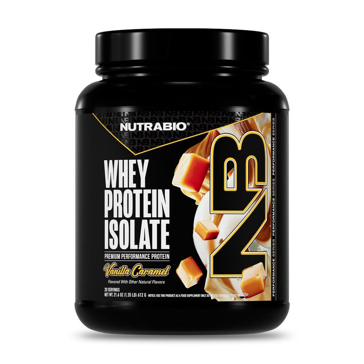 NutraBio 100% Whey Protein Isolate - 20 Servings