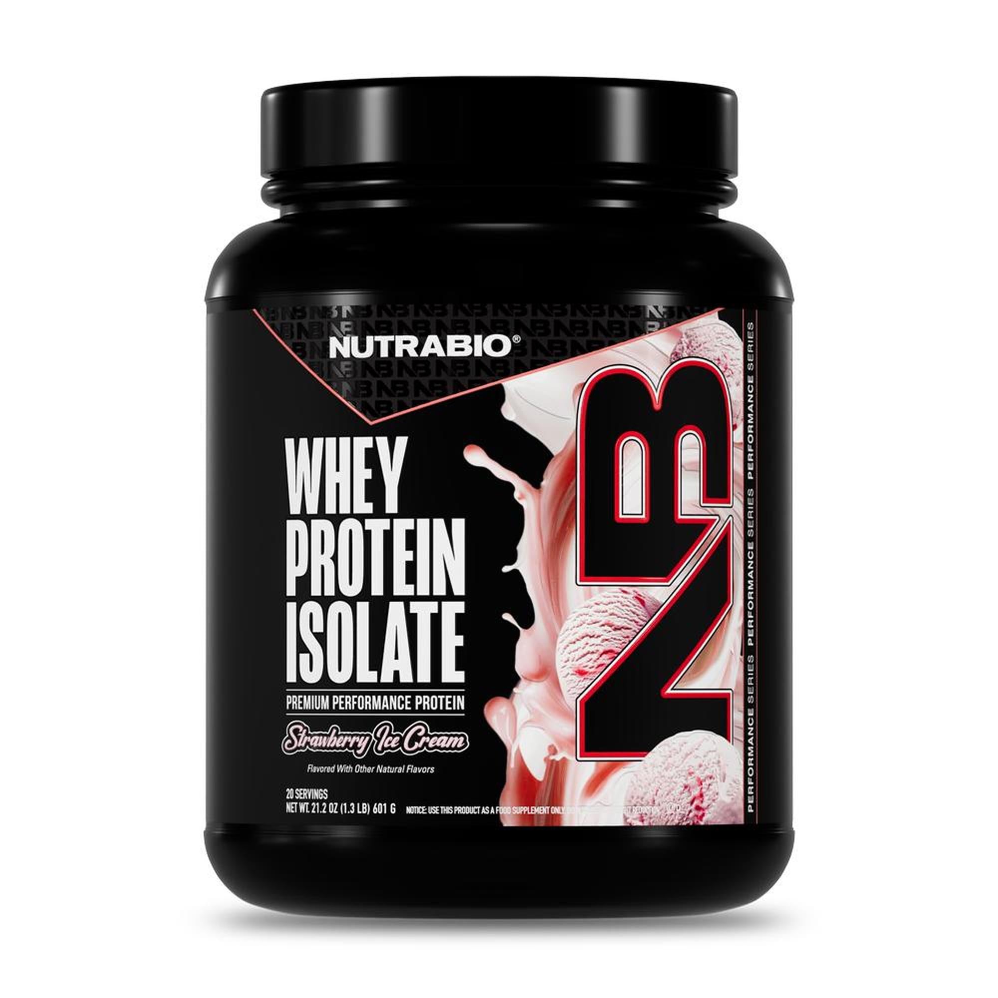 NutraBio 100% Whey Protein Isolate - 20 Servings