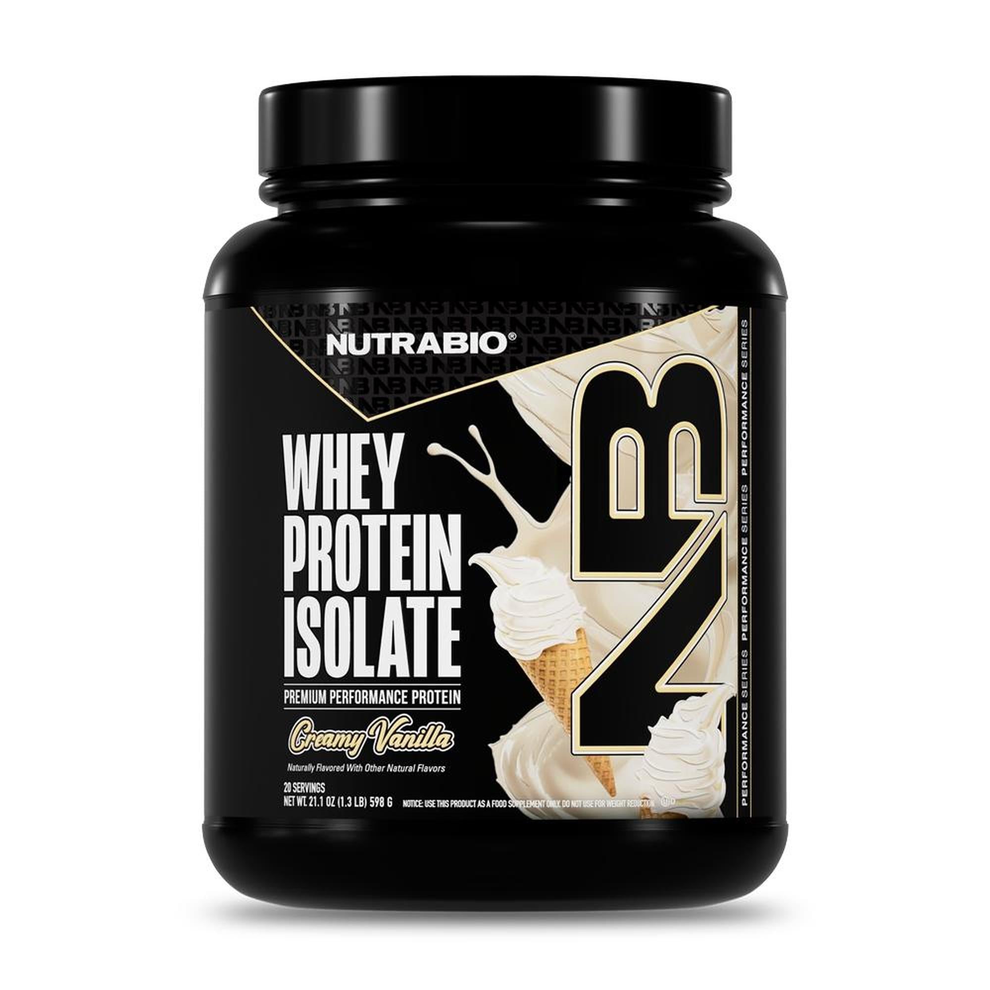 NutraBio 100% Whey Protein Isolate - 20 Servings