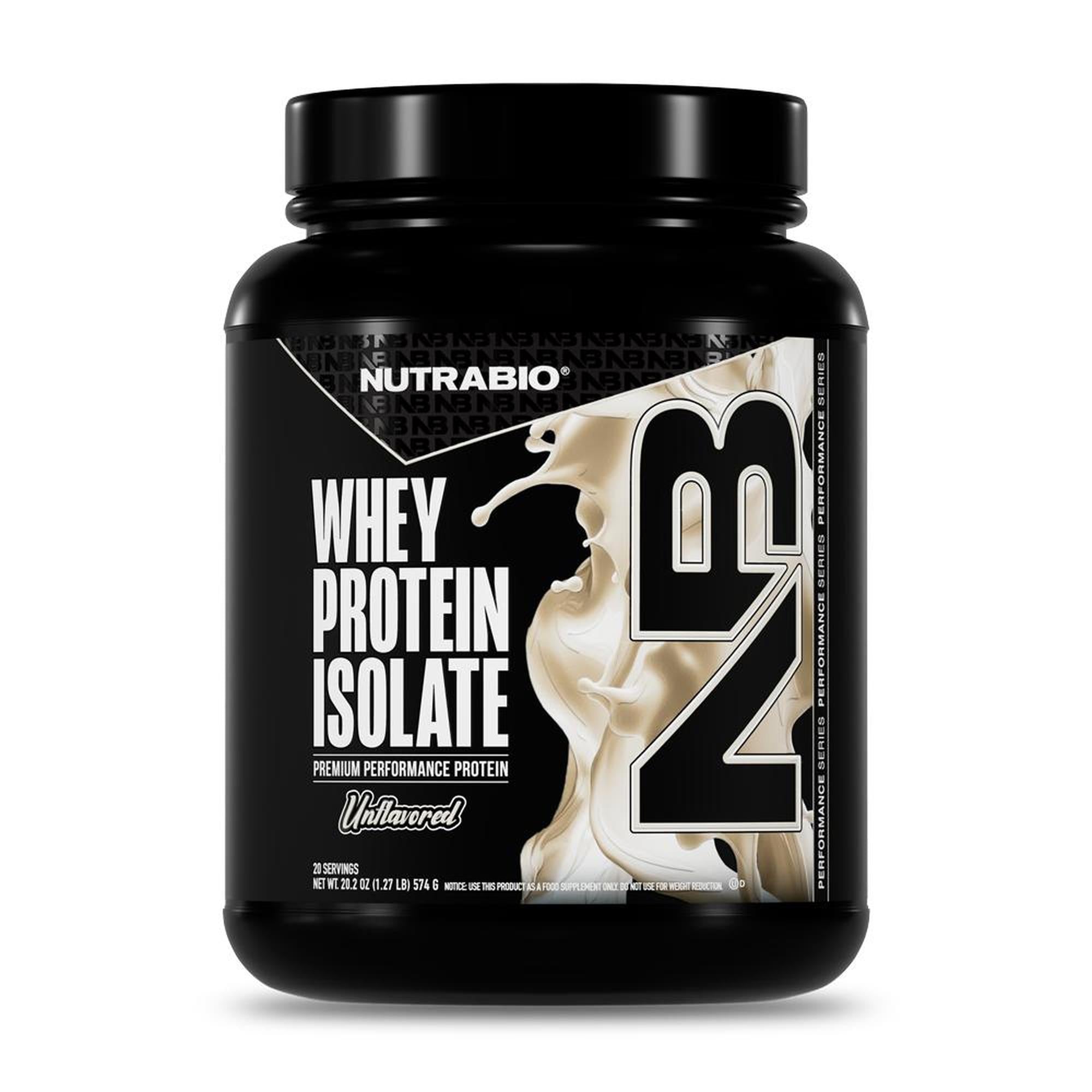 NutraBio 100% Whey Protein Isolate - 20 Servings