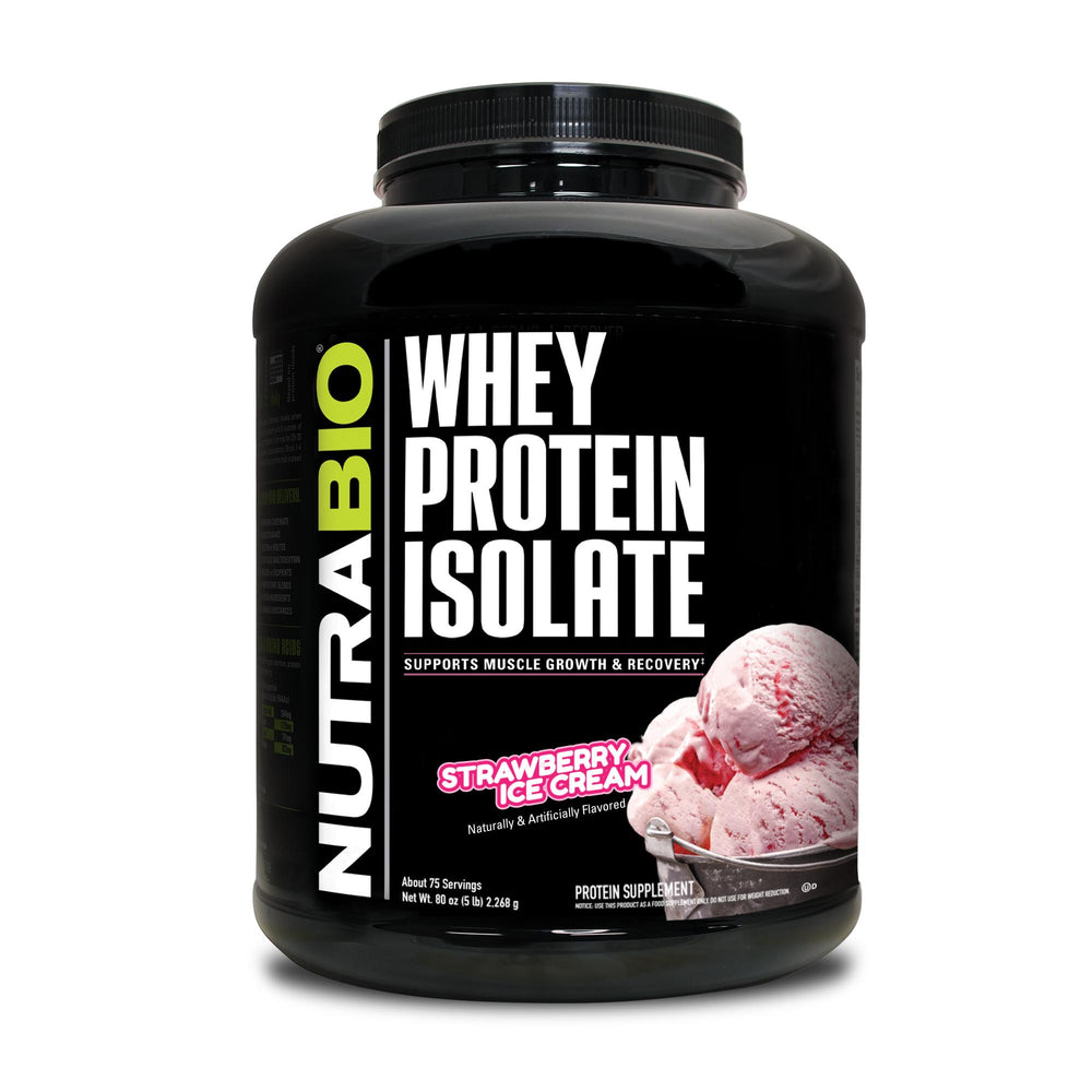 NutraBio 100% Whey Protein Isolate - 5 lb