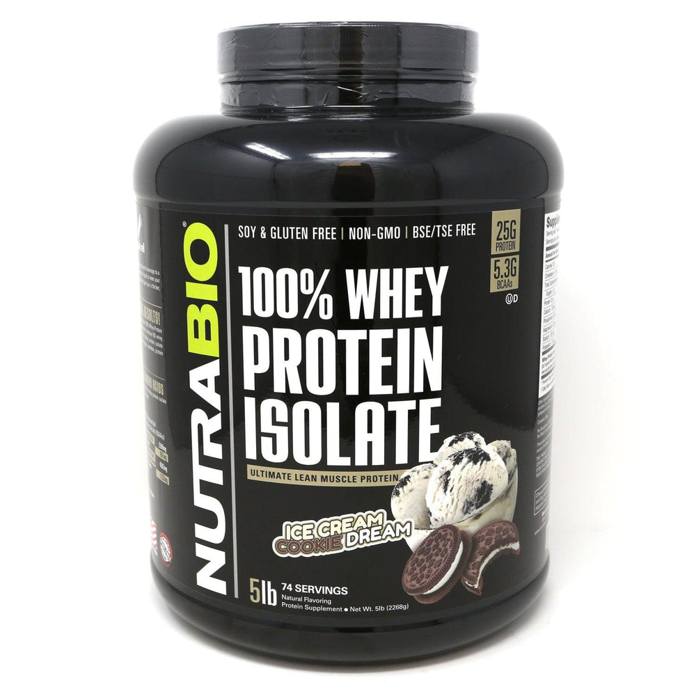 NutraBio 100% Whey Protein Isolate - 5 lb
