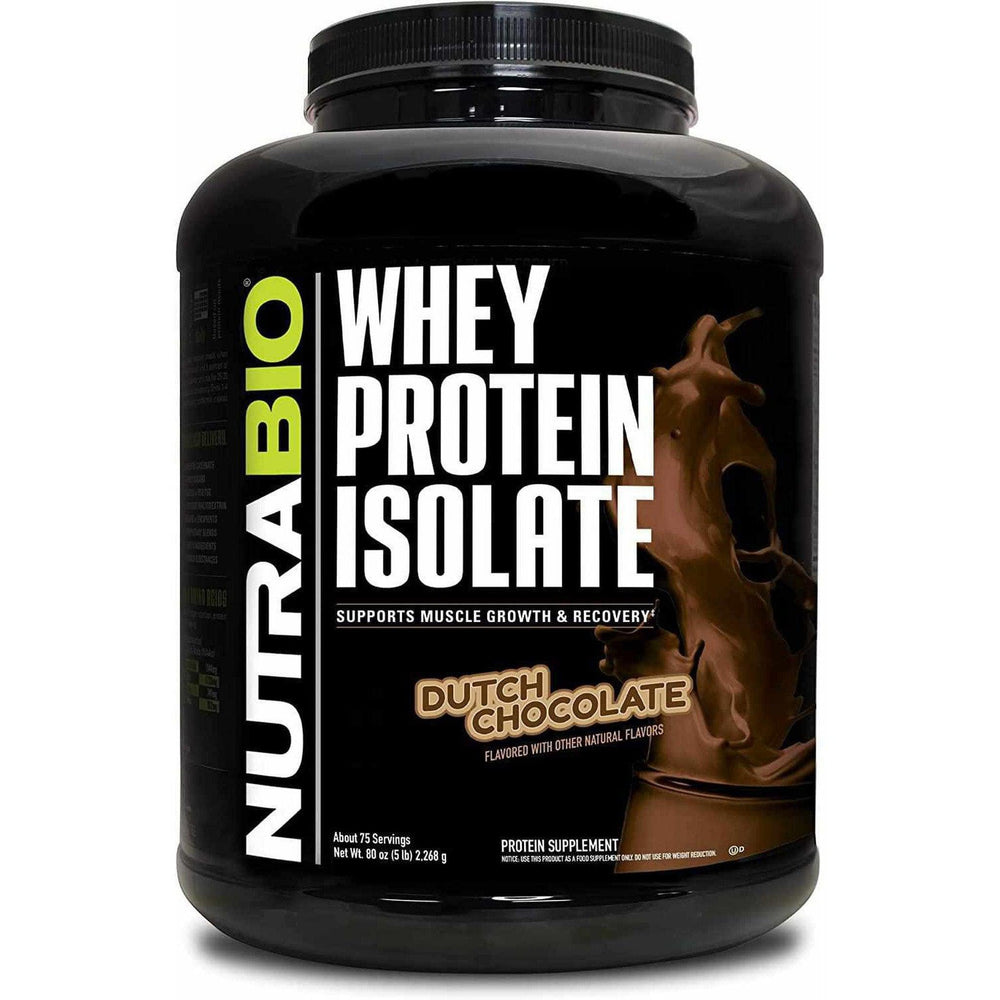 NutraBio 100% Whey Protein Isolate - 5 lb