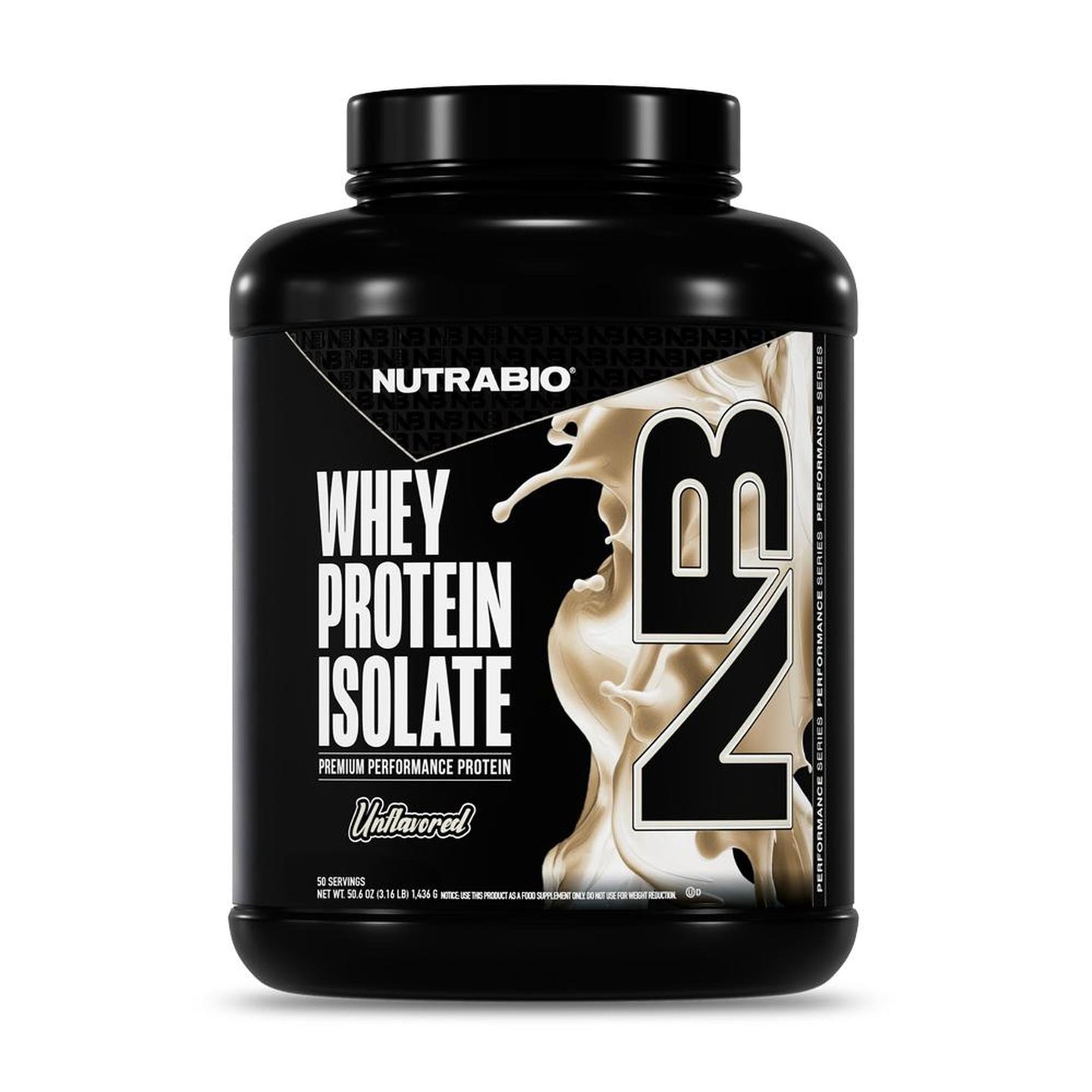 NutraBio 100% Whey Protein Isolate - 50 Servings