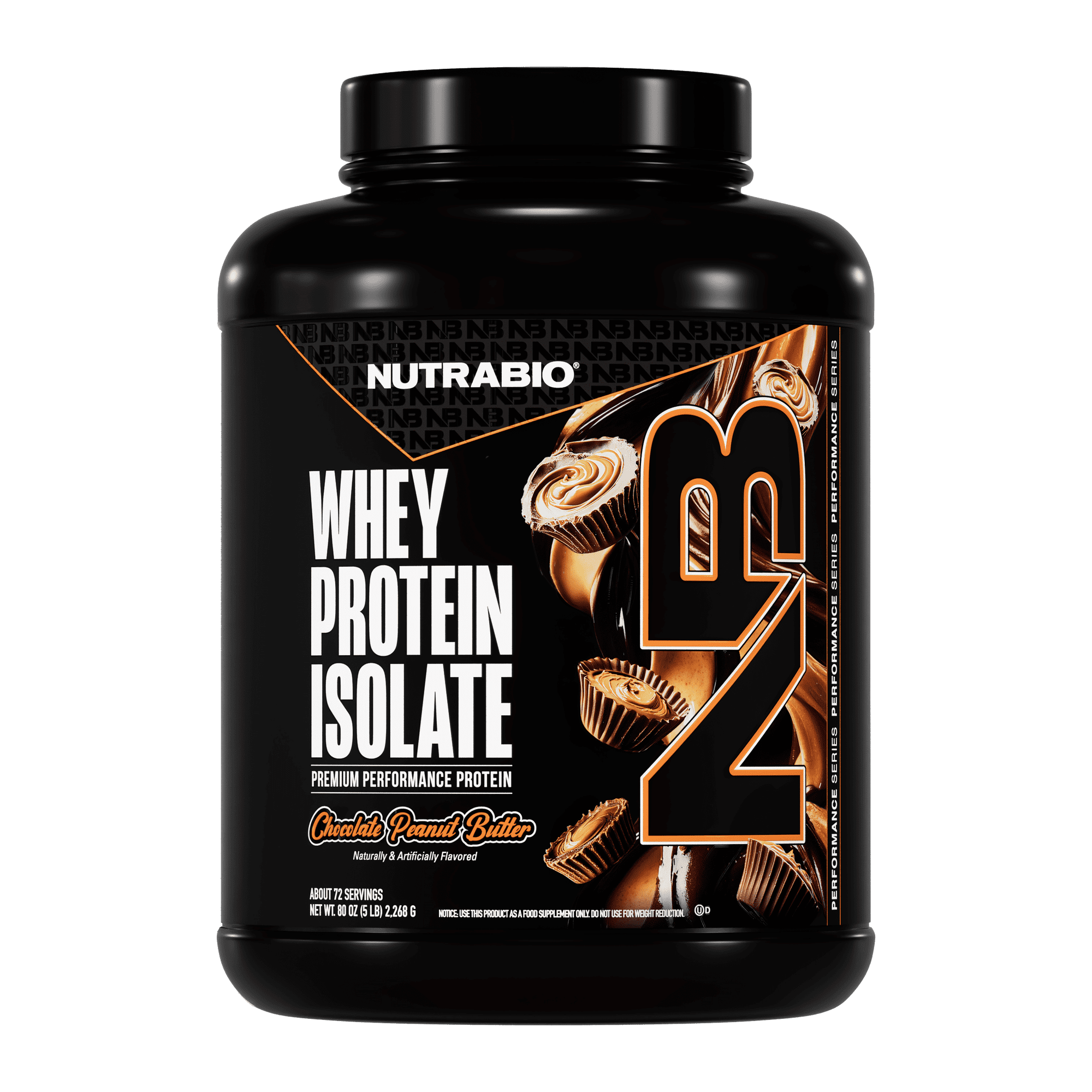 NutraBio 100% Whey Protein Isolate - 5 lb
