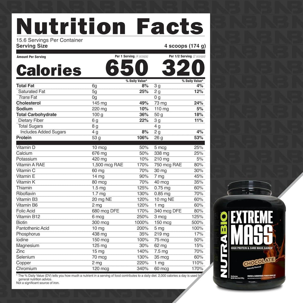 NutraBio Extreme Mass