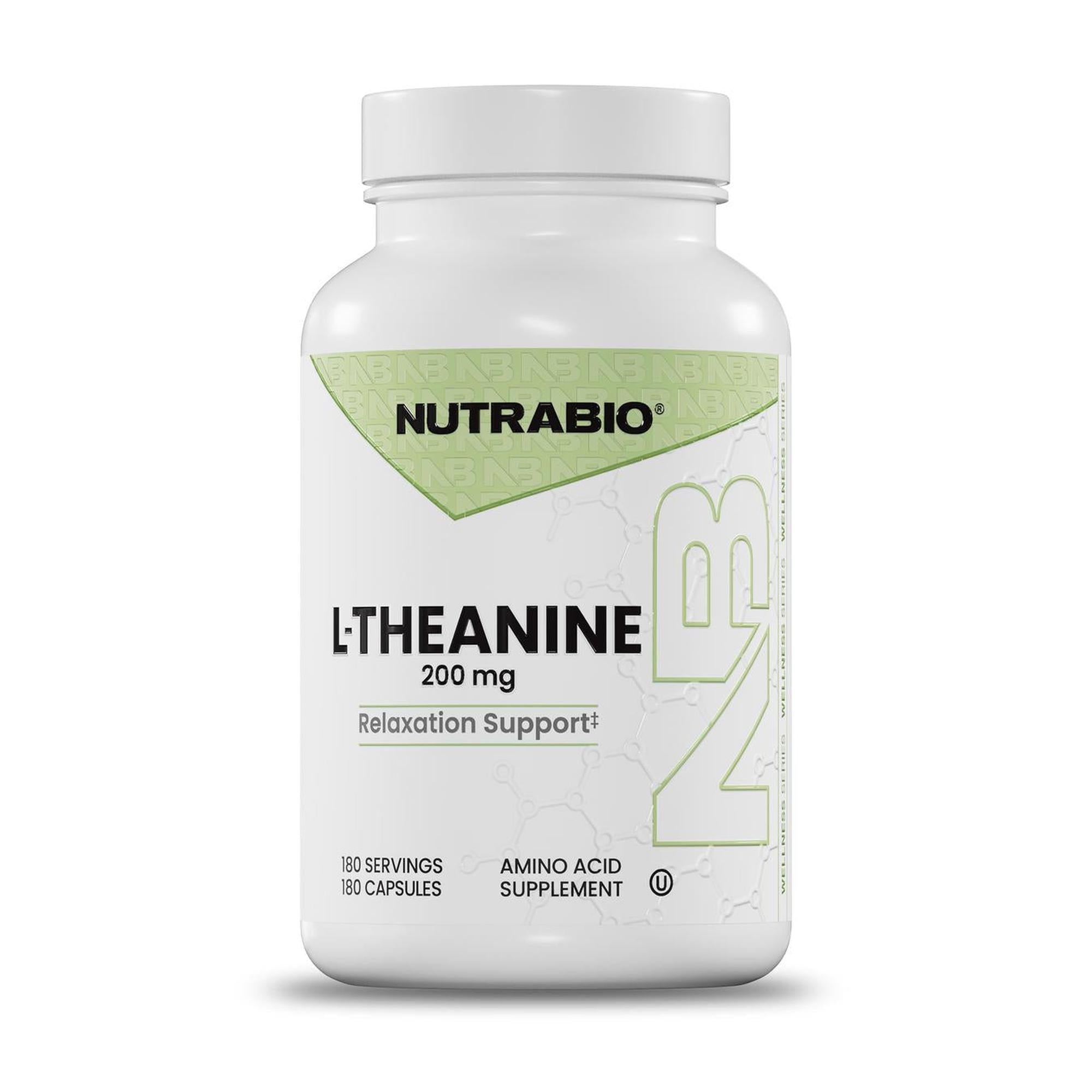 NutraBio L-Theanine 200mg - 180 servings