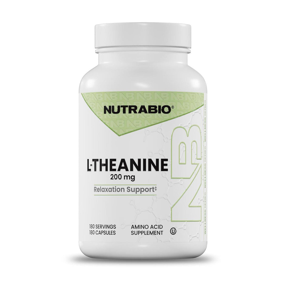 NutraBio L-Theanine 200mg - 180 servings