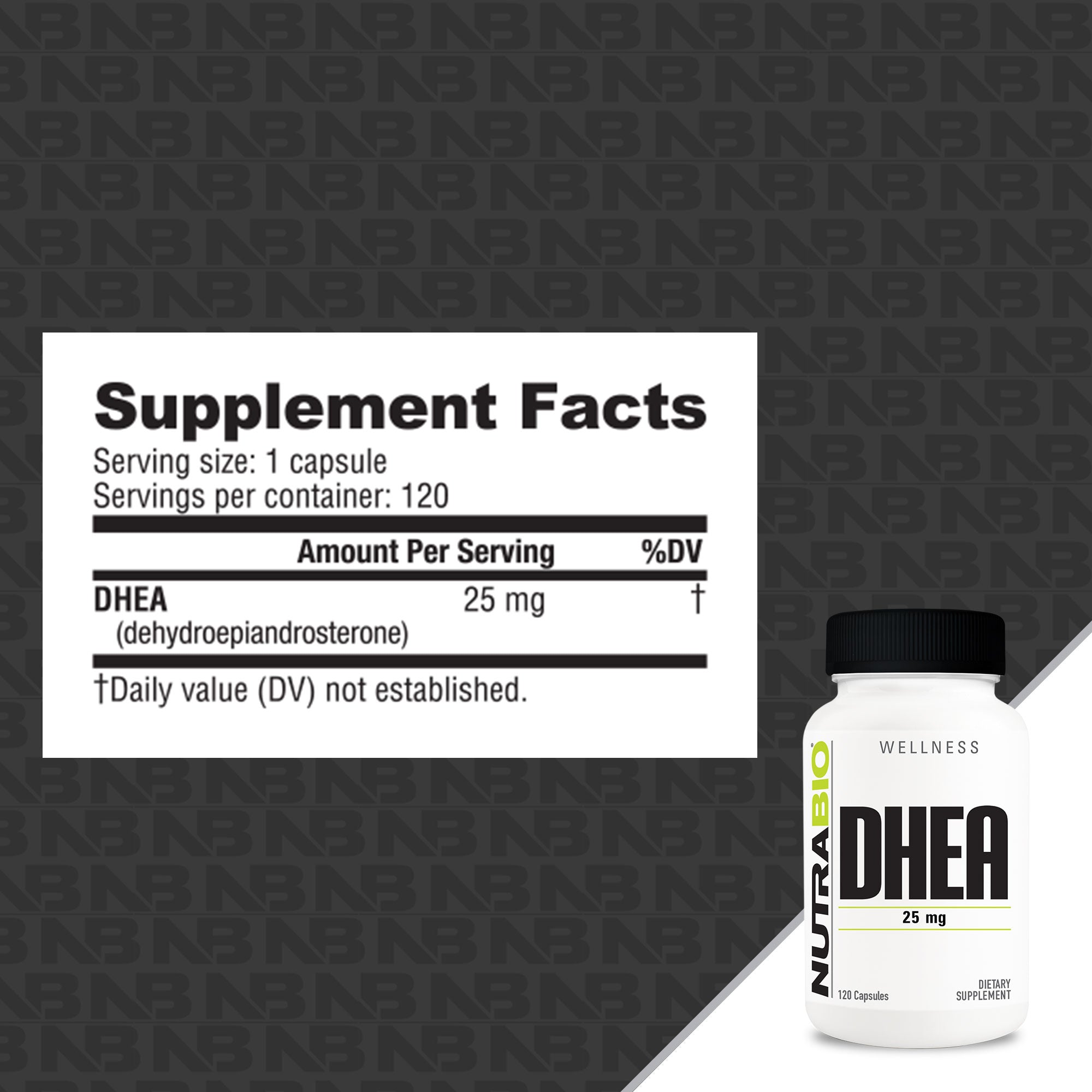 Nutrabio DHEA - 25mg
