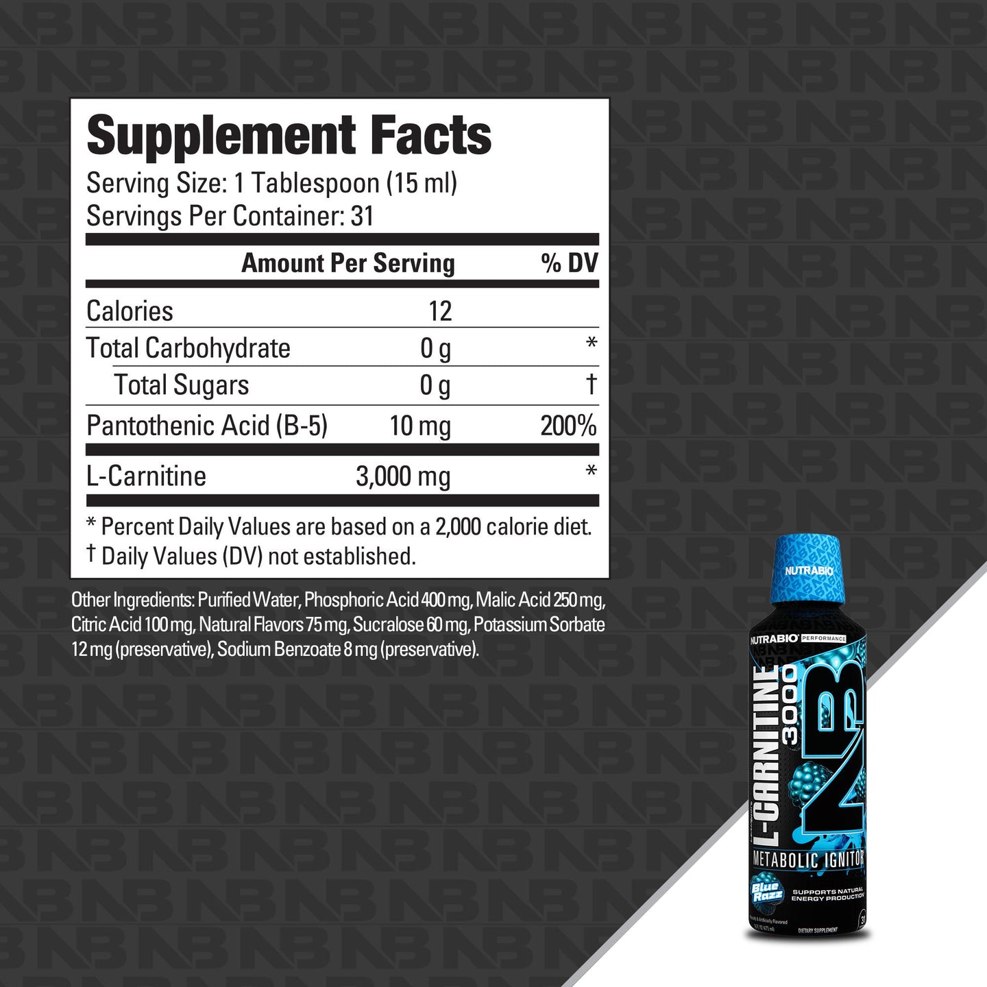 l carnitine 3000 ingredients L-Carnitine Liquid | Metabolic Support NutraBio L-Carnitine 3000 Ultimate