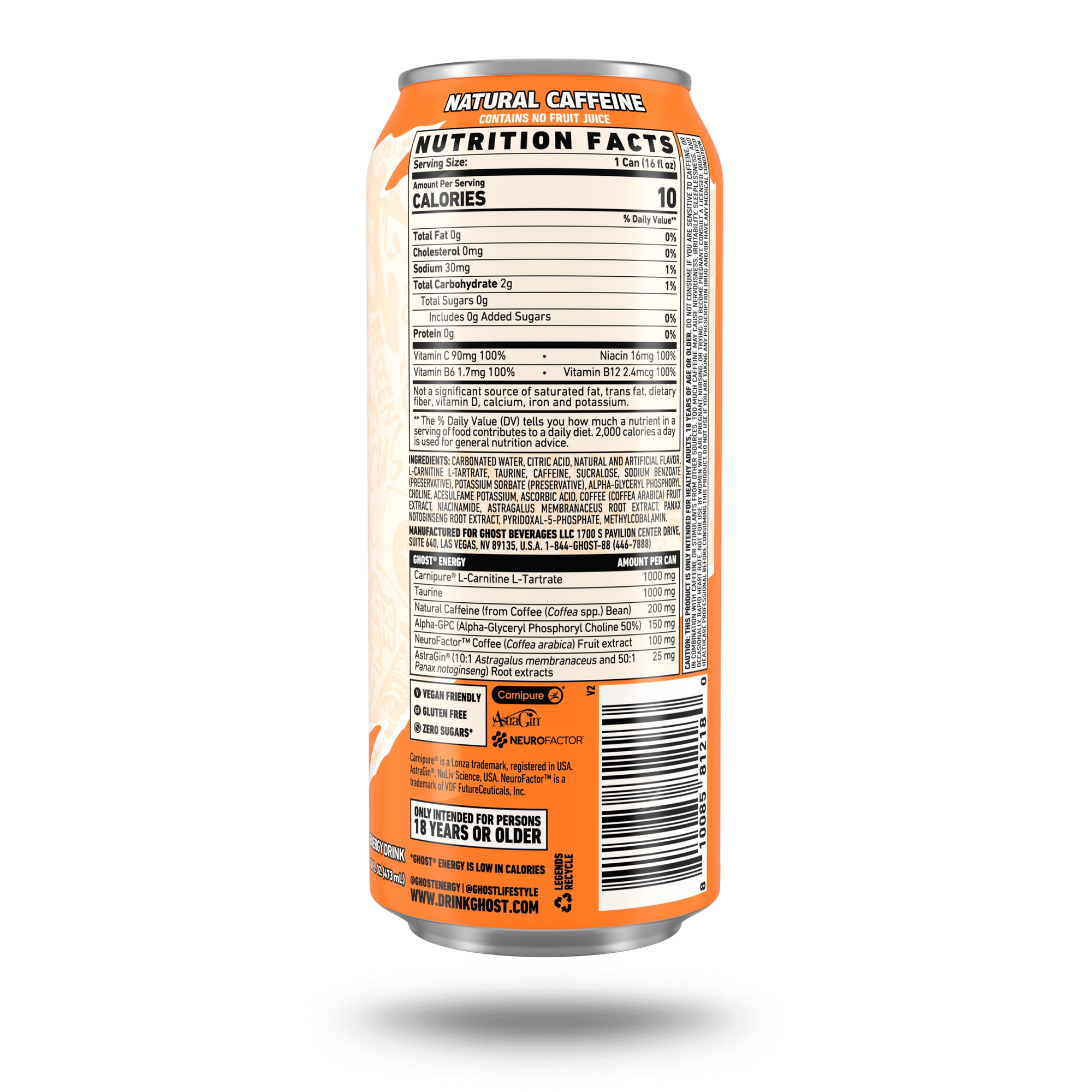 Ghost Energy Drink - Orange Cream