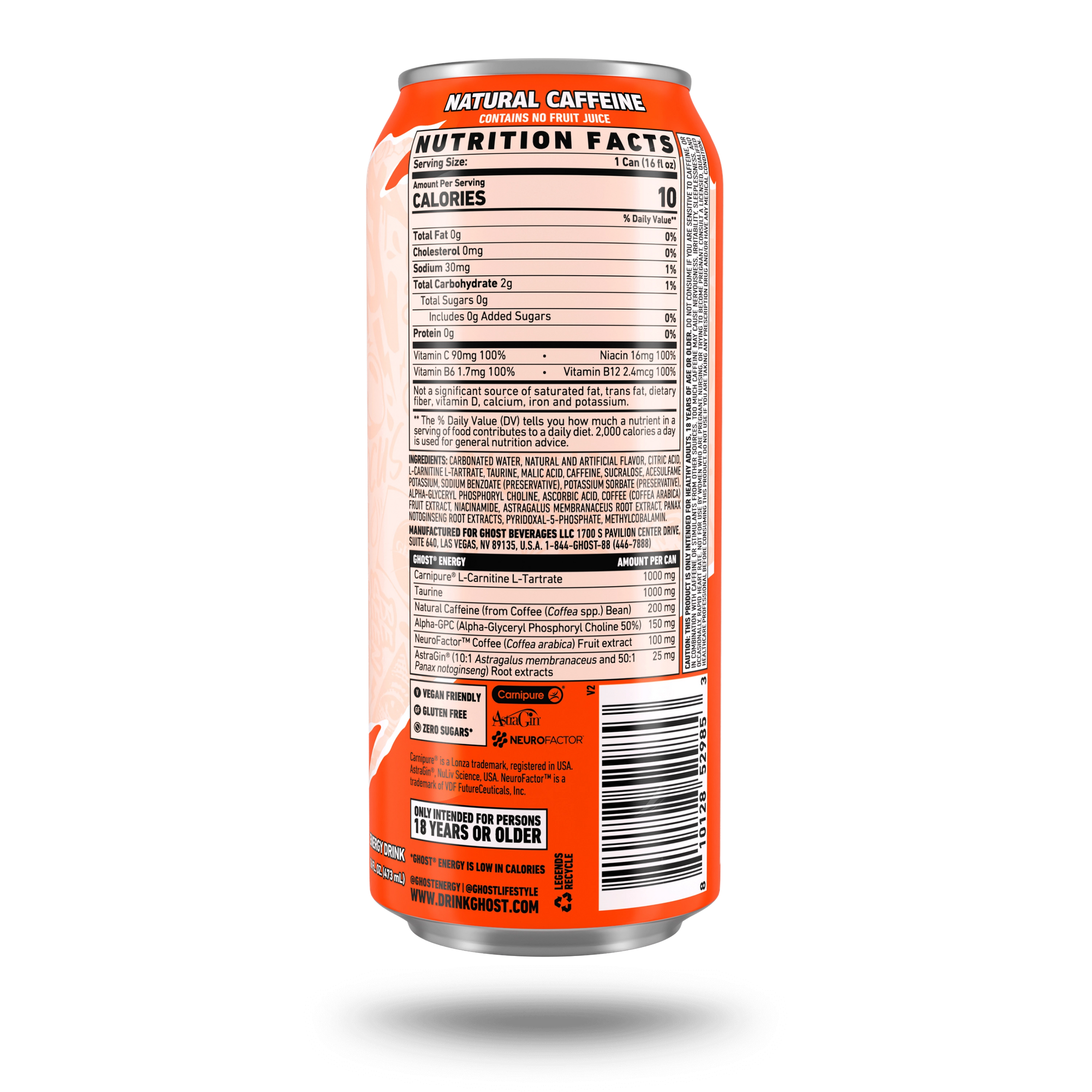 Ghost Energy Drink - Peaches