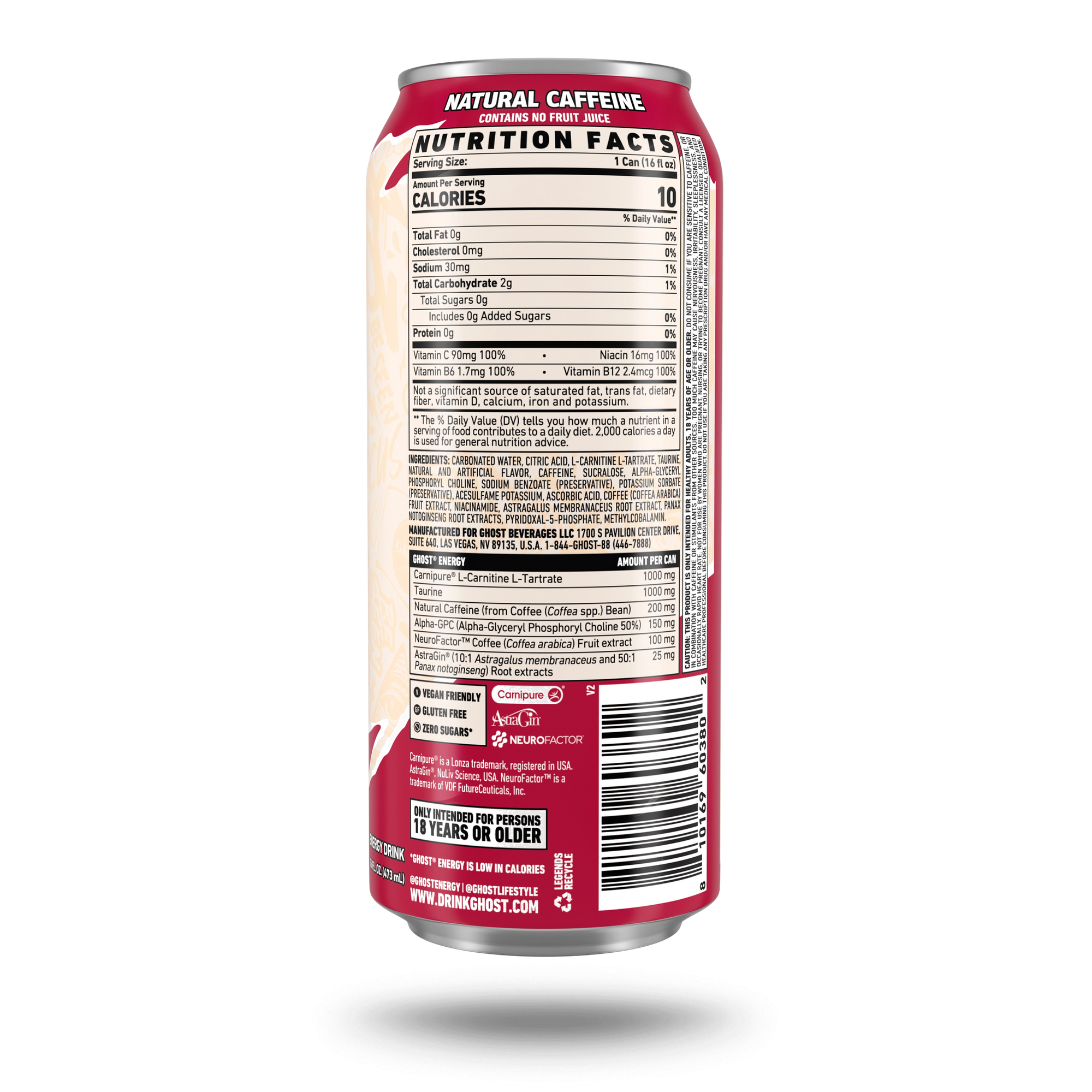 Ghost Energy Drink - Raspberry Cream