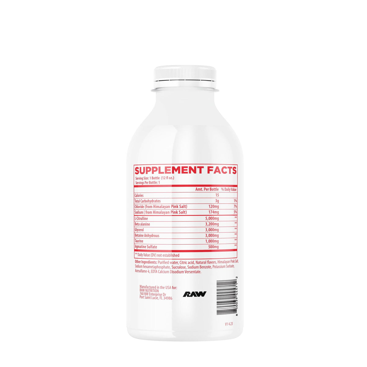 Raw Nutrition CBUM Pump RTD - Fruit Punch