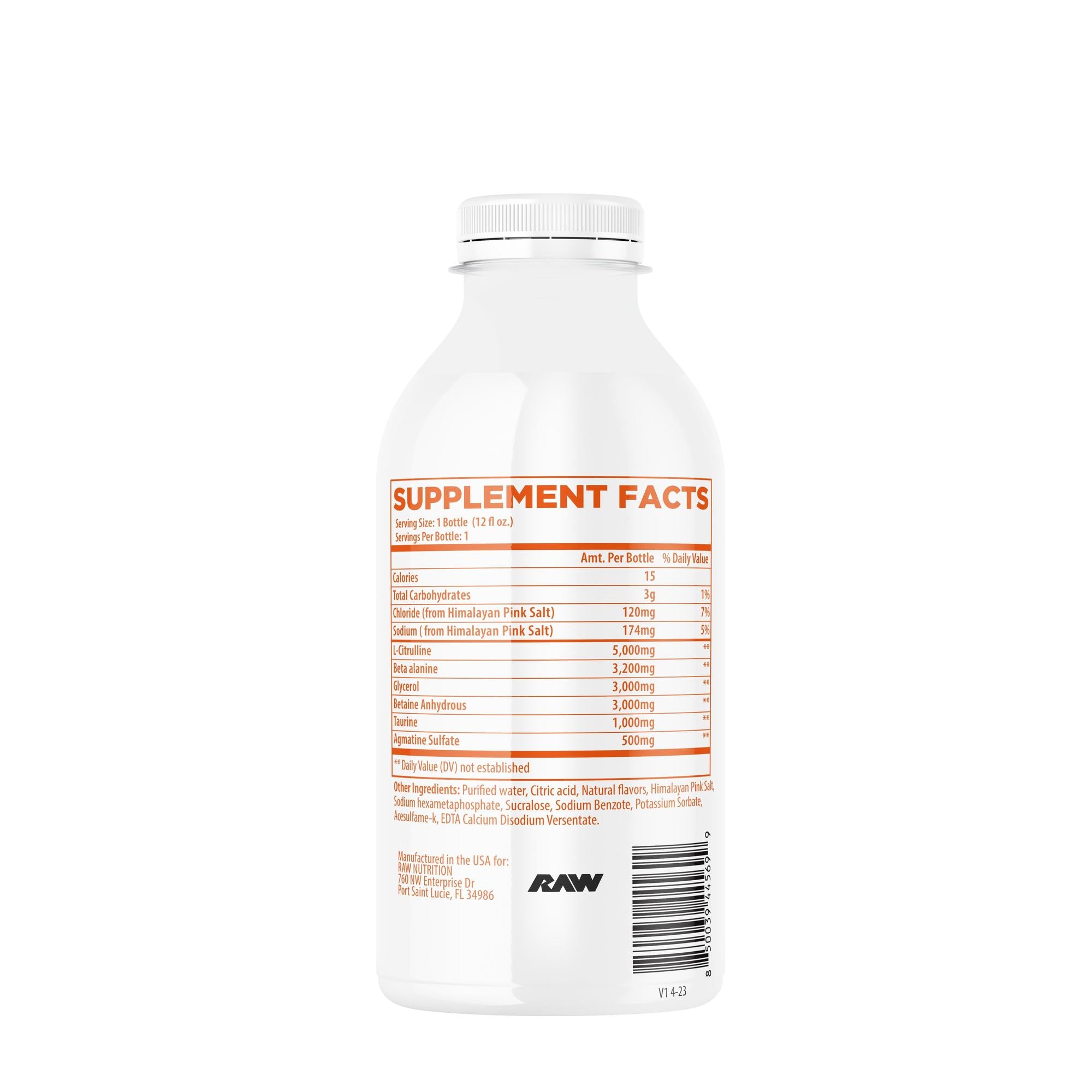 Raw Nutrition CBUM Pump RTD - Rainbow Sherbert