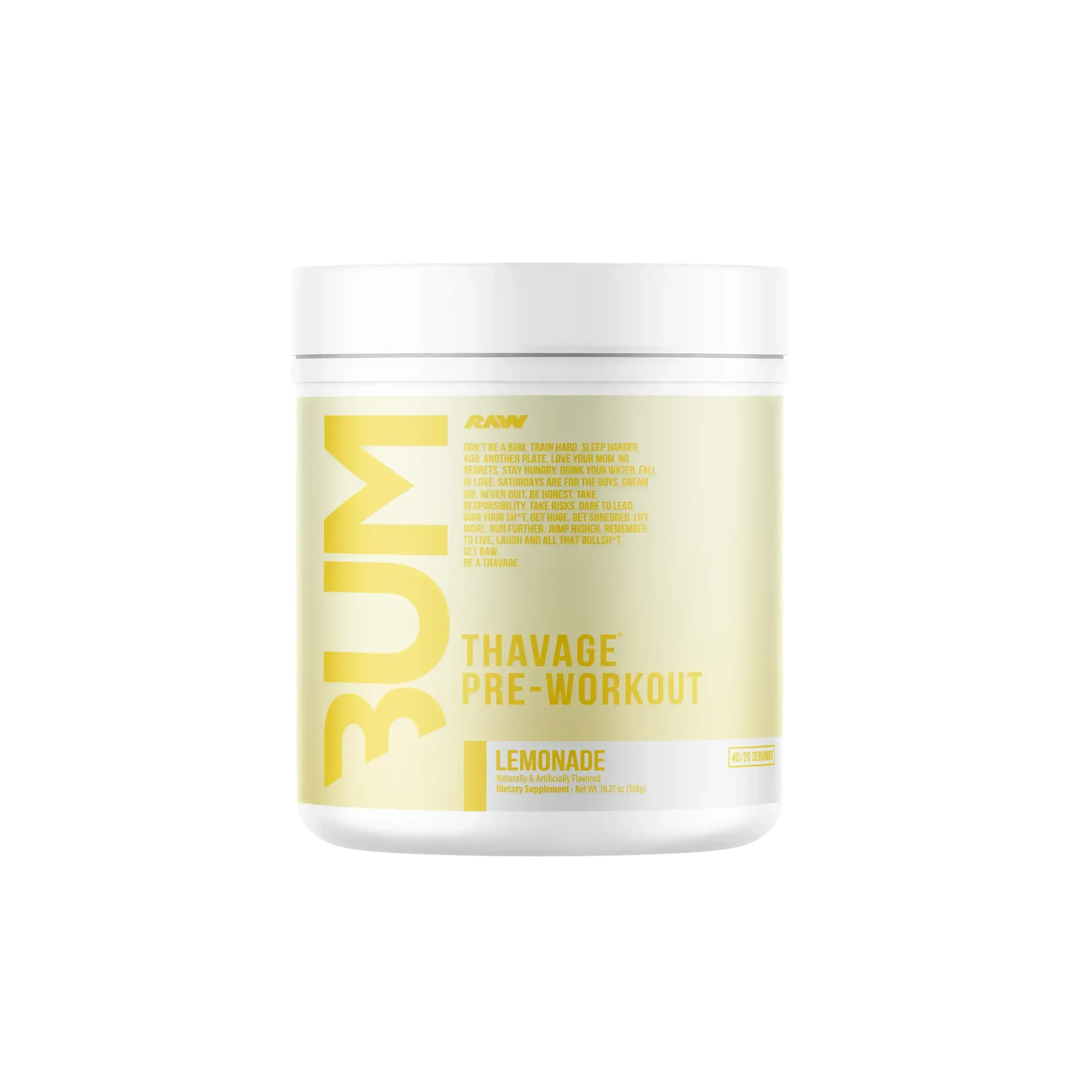 Raw Nutrition CBUM Series Thavage Pre-Workout