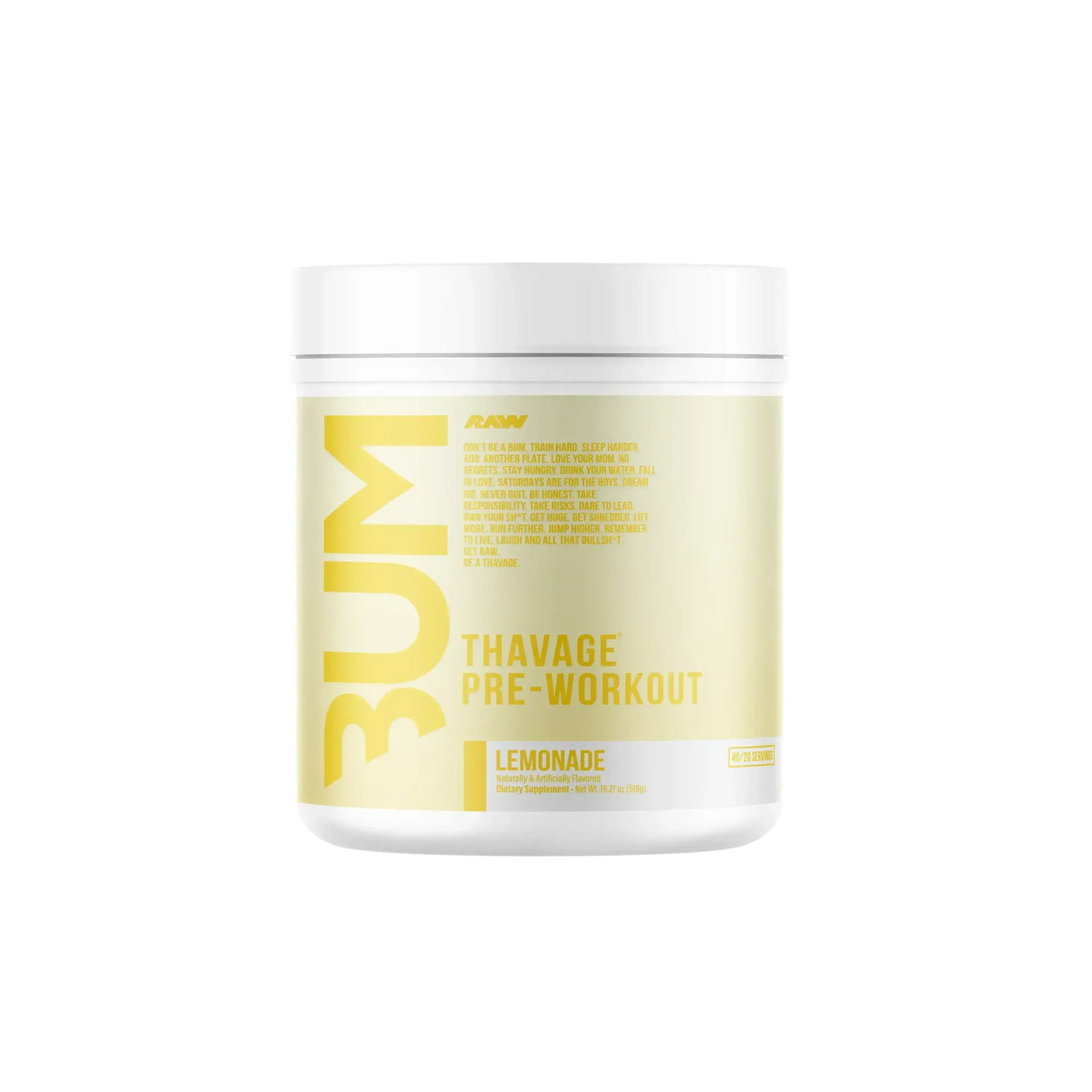 Raw Nutrition CBUM Series Thavage Pre-Workout