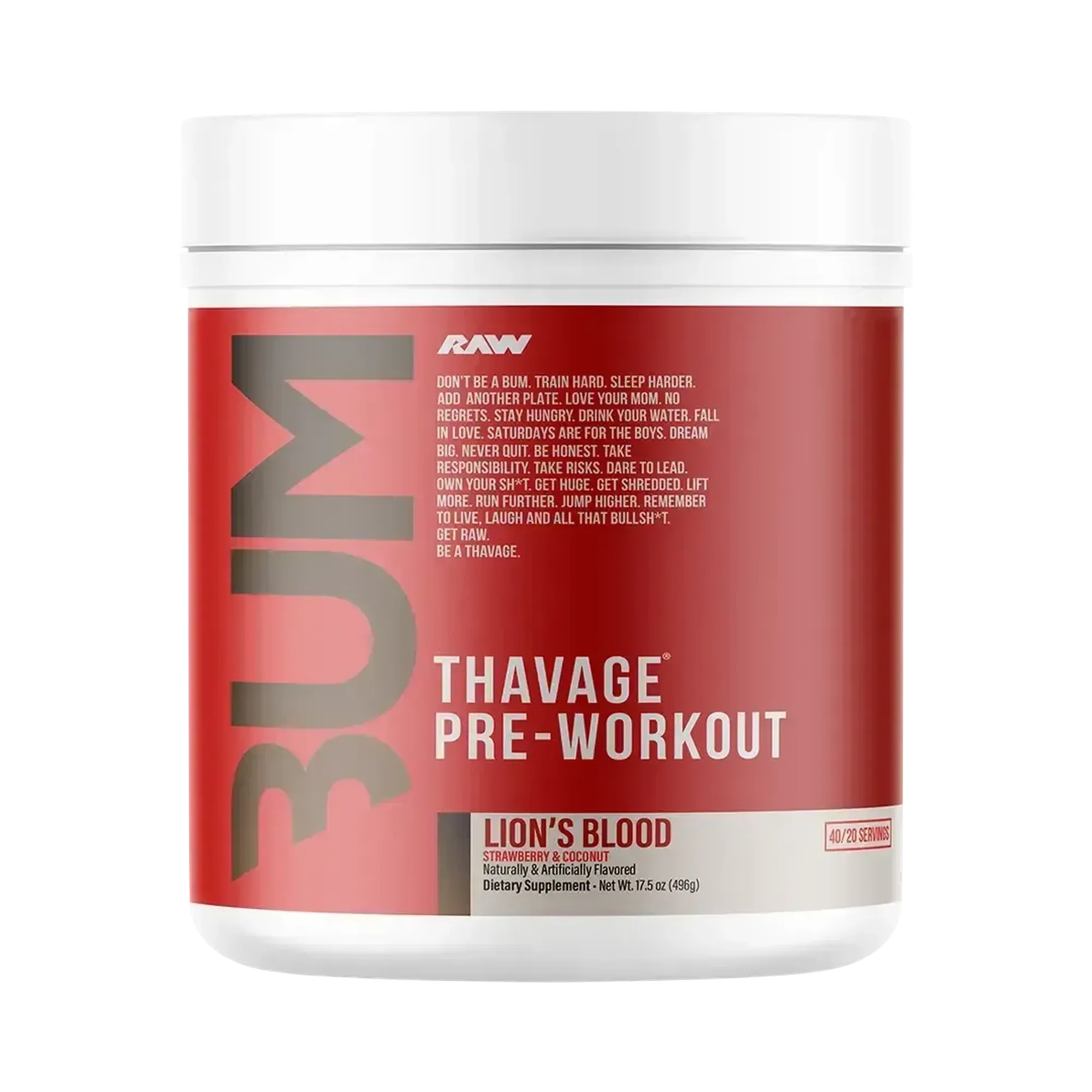 Raw Nutrition CBUM Series Thavage Pre-Workout