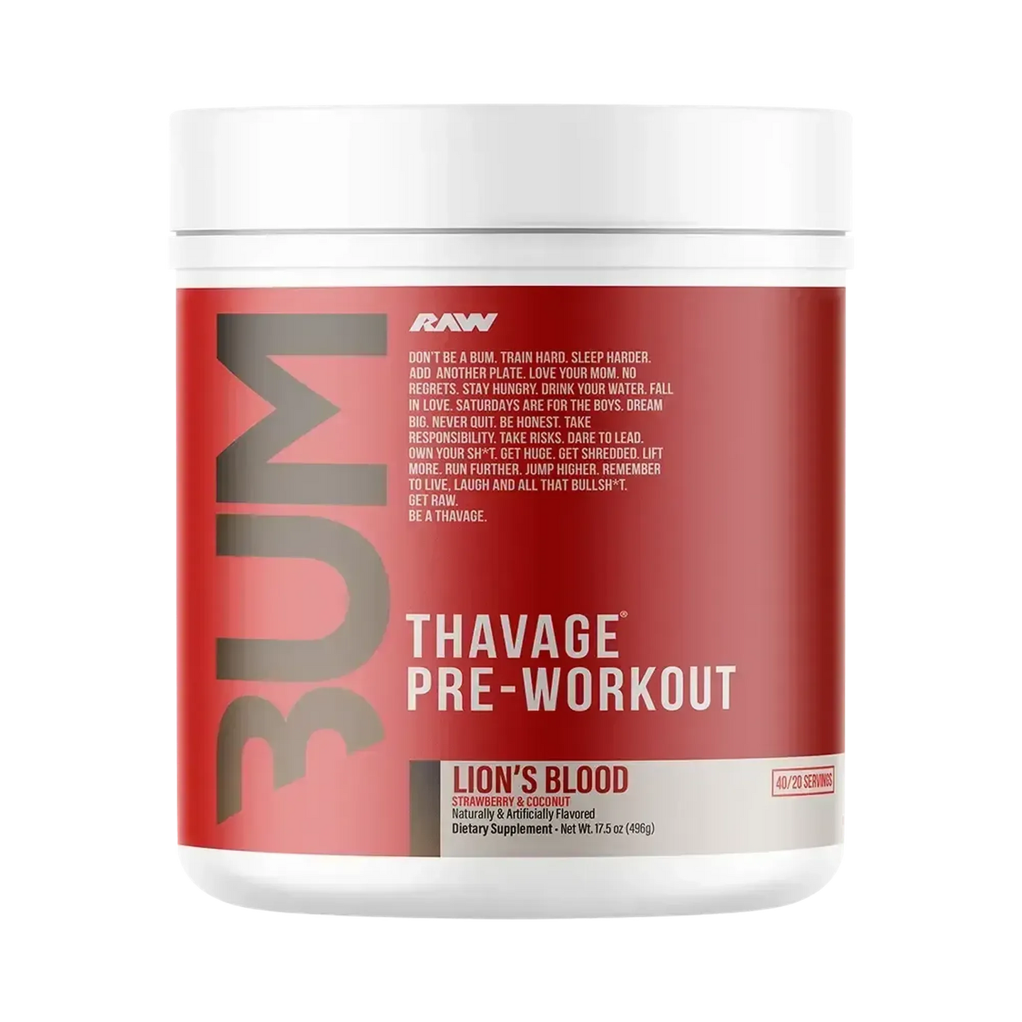 Raw Nutrition CBUM Series Thavage Pre-Workout