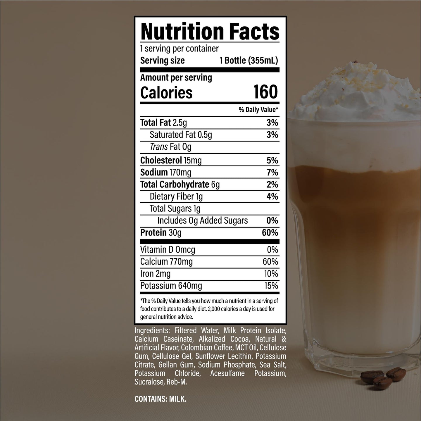 Raw Nutrition Protein RTD - Mocha Latte