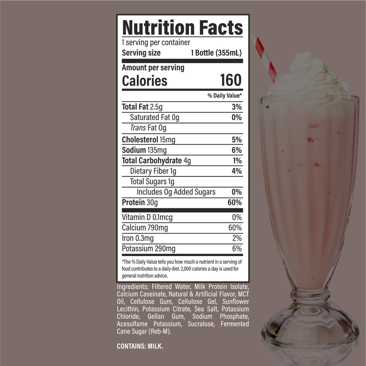 Raw Nutrition Protein RTD - Strawberry Milkshake
