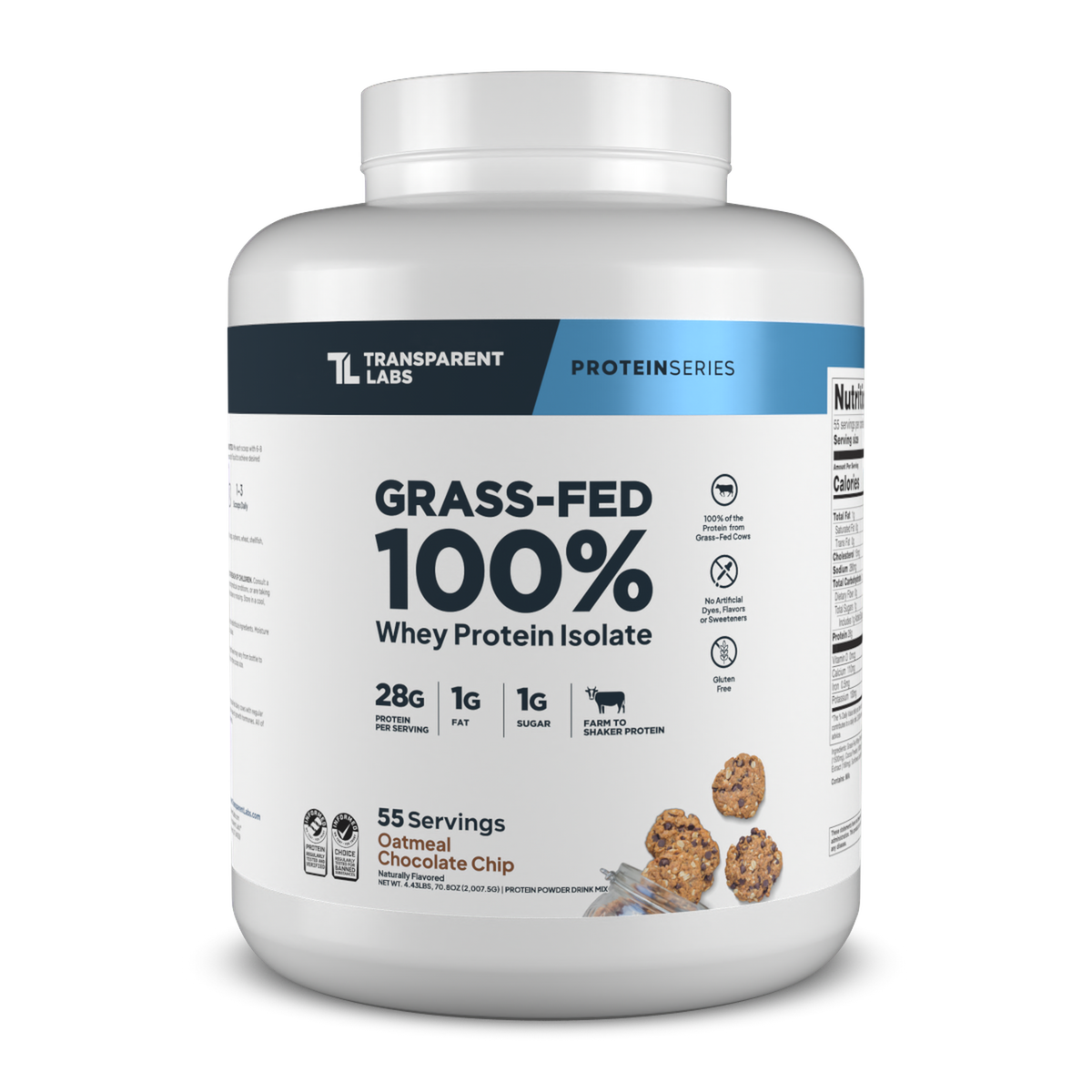 Transparent Labs 100% Grass-Fed Whey Protein Isolate - 4 lb