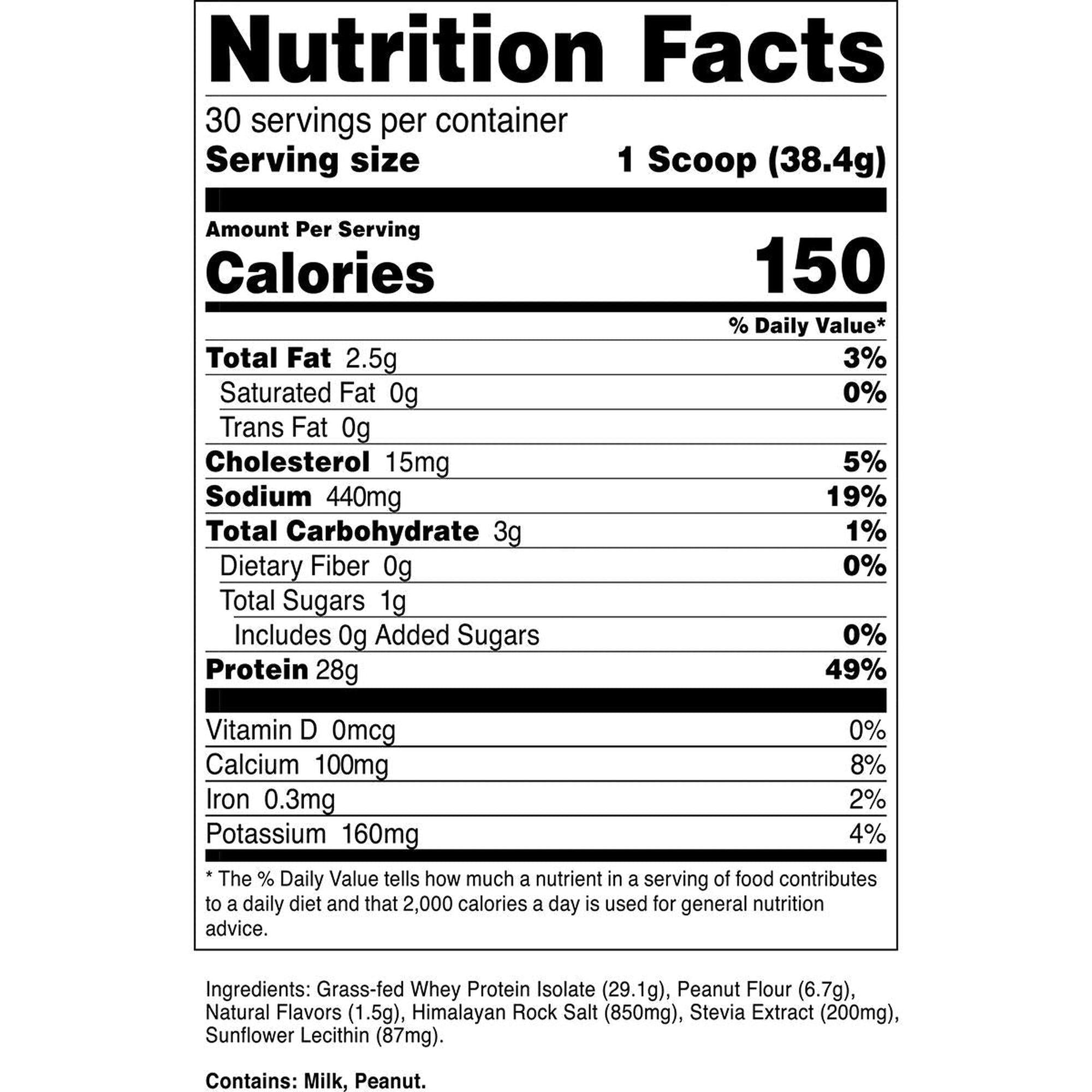 Transparent Labs 100% Grass-Fed Whey Protein Isolate - 2 lb