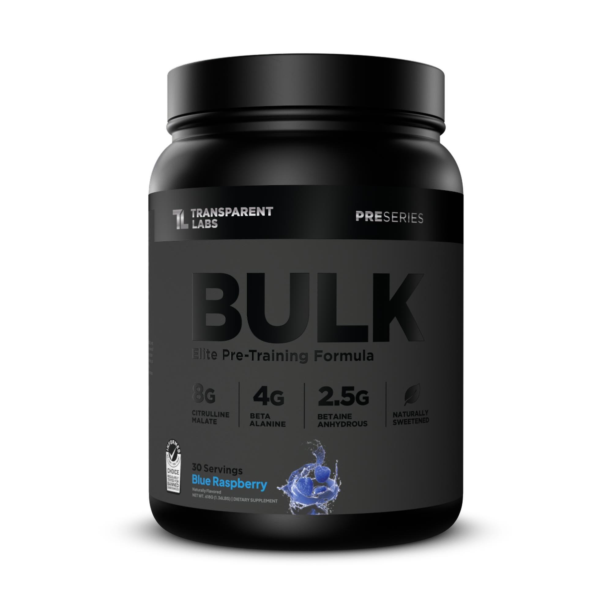 Transparent Labs BULK Black