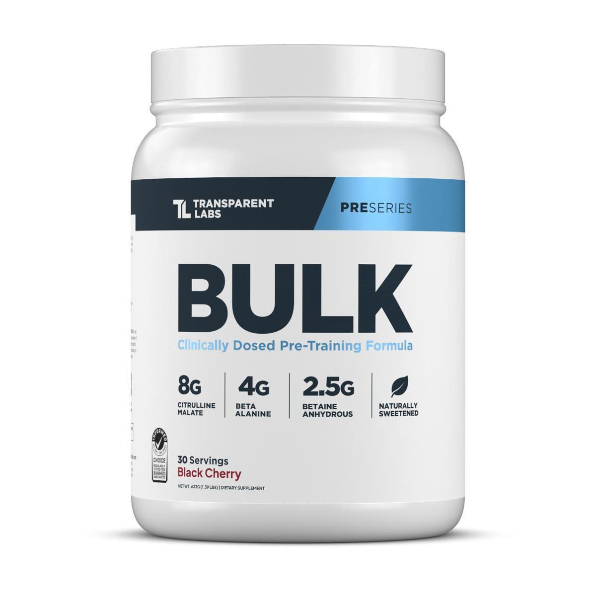 Transparent Labs Bulk - Black Cherry