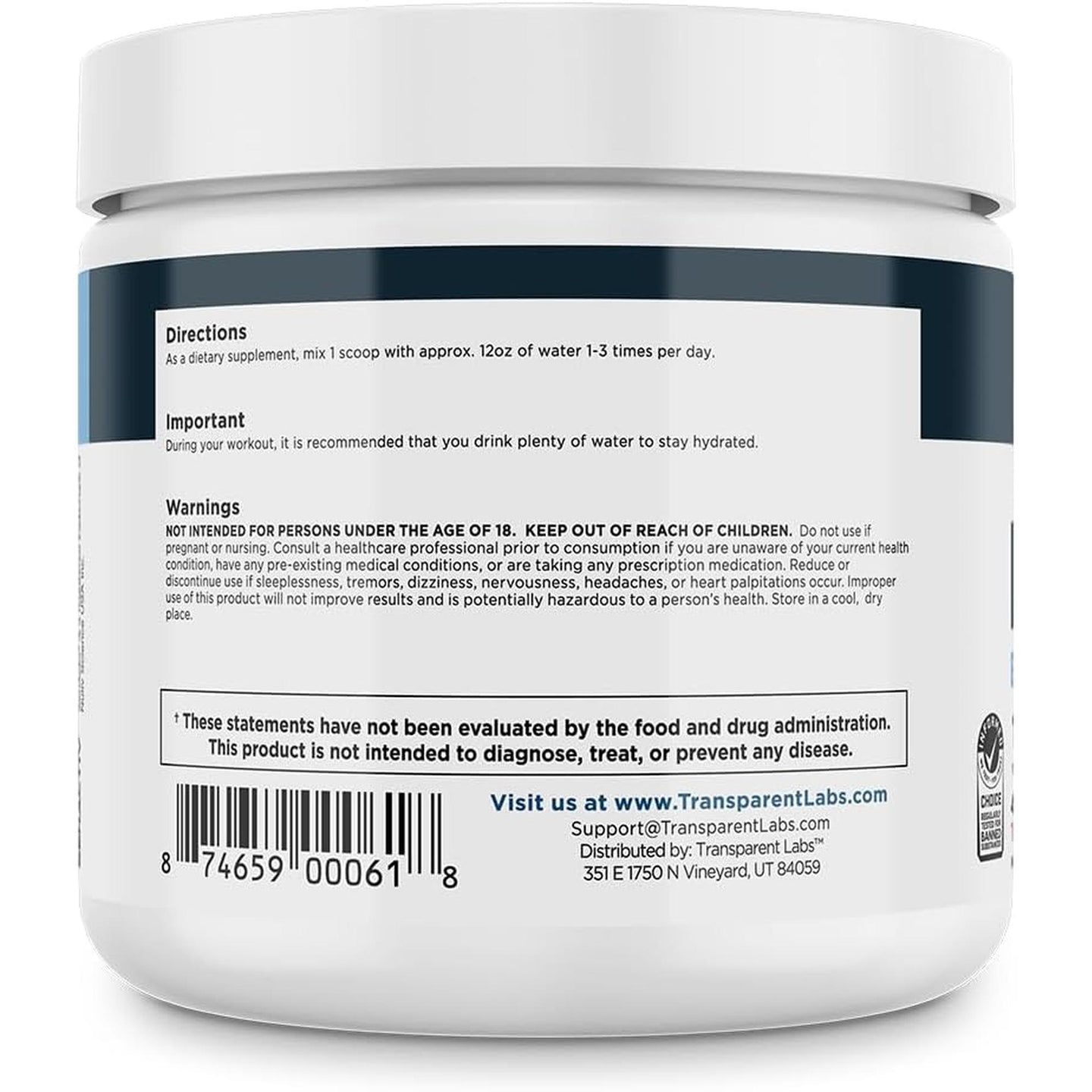 Transparent Labs Hydrate - Arctic Freeze