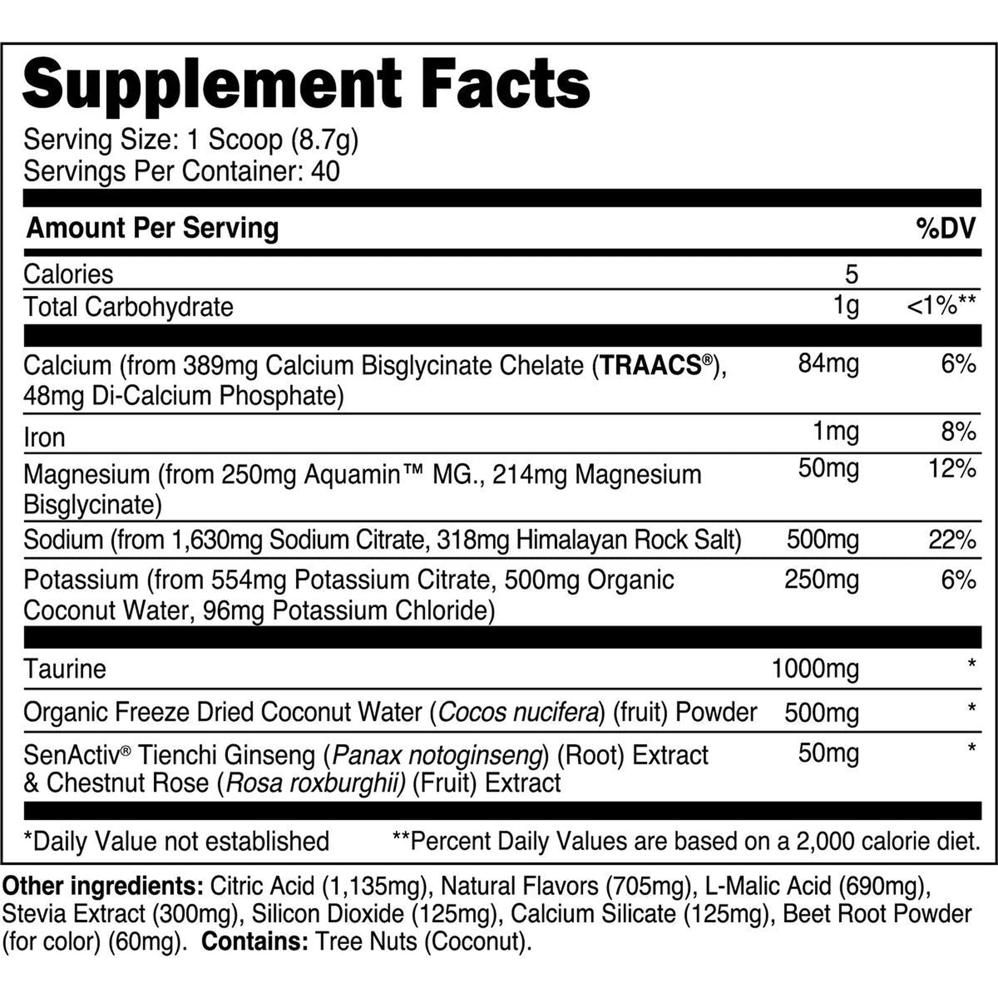 Transparent Labs Hydrate - Raspberry Lemonade