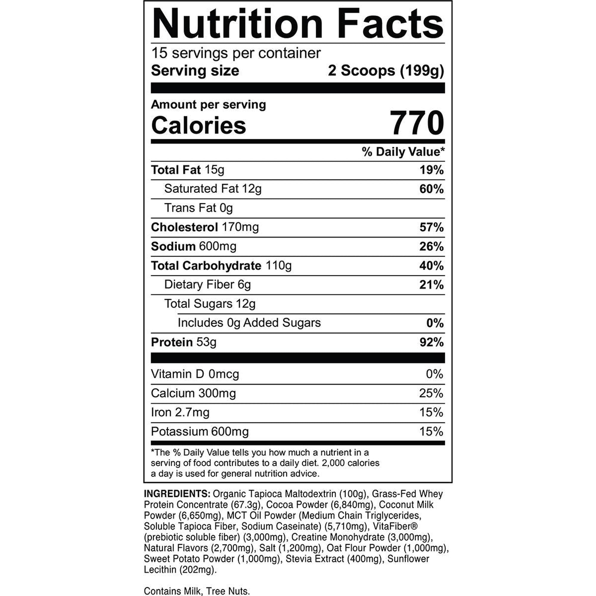 Transparent Labs Mass Gainer 6 lb