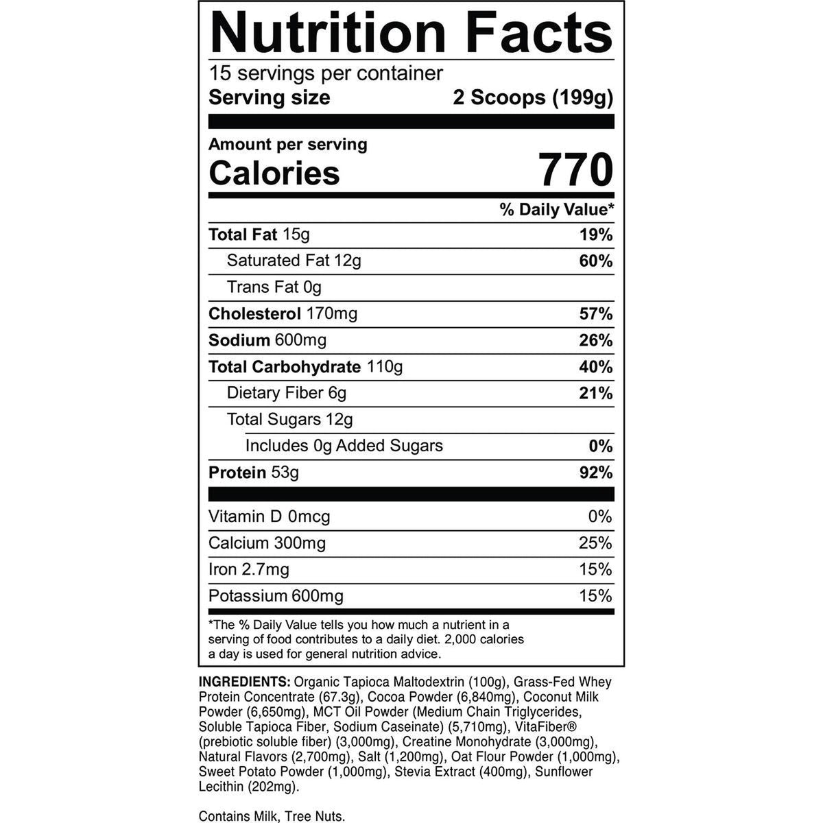 Transparent Labs Mass Gainer 6 lb