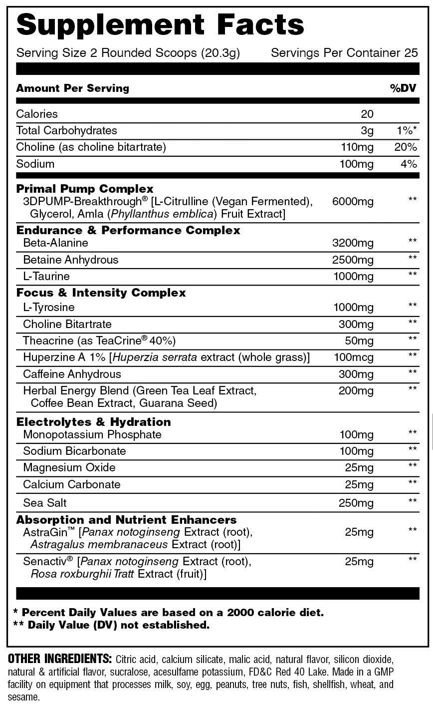 Universal Nutrition Animal Primal Pre-Workout