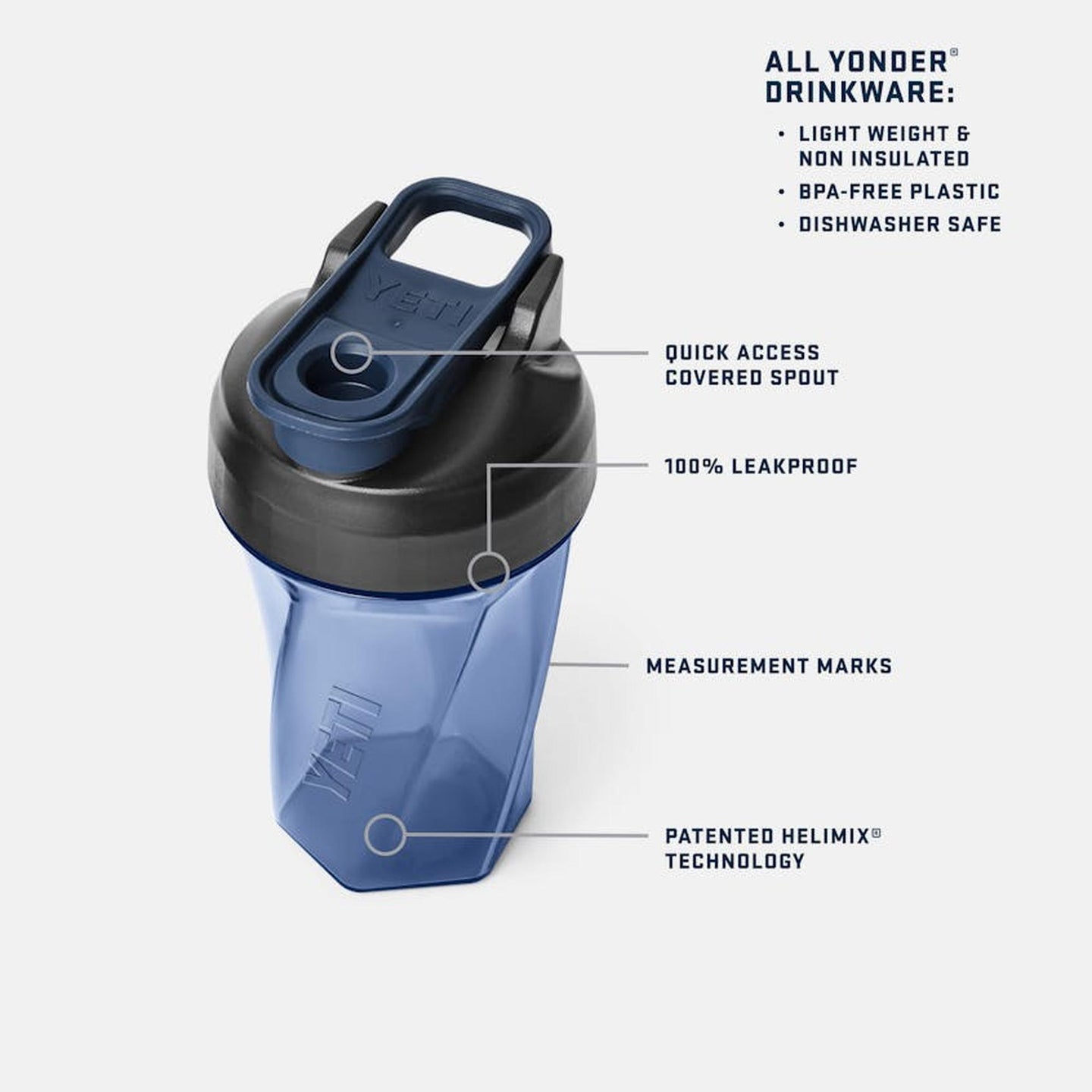 Yeti Yonder® 20 oz Shaker Bottle (Helimix)