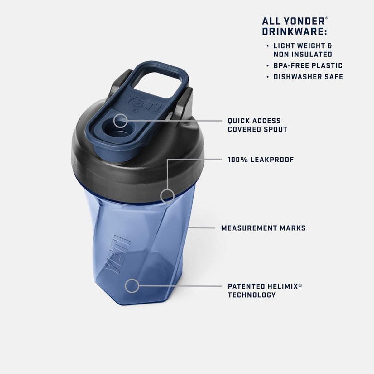 Yeti Yonder® 20 oz Shaker Bottle (Helimix)