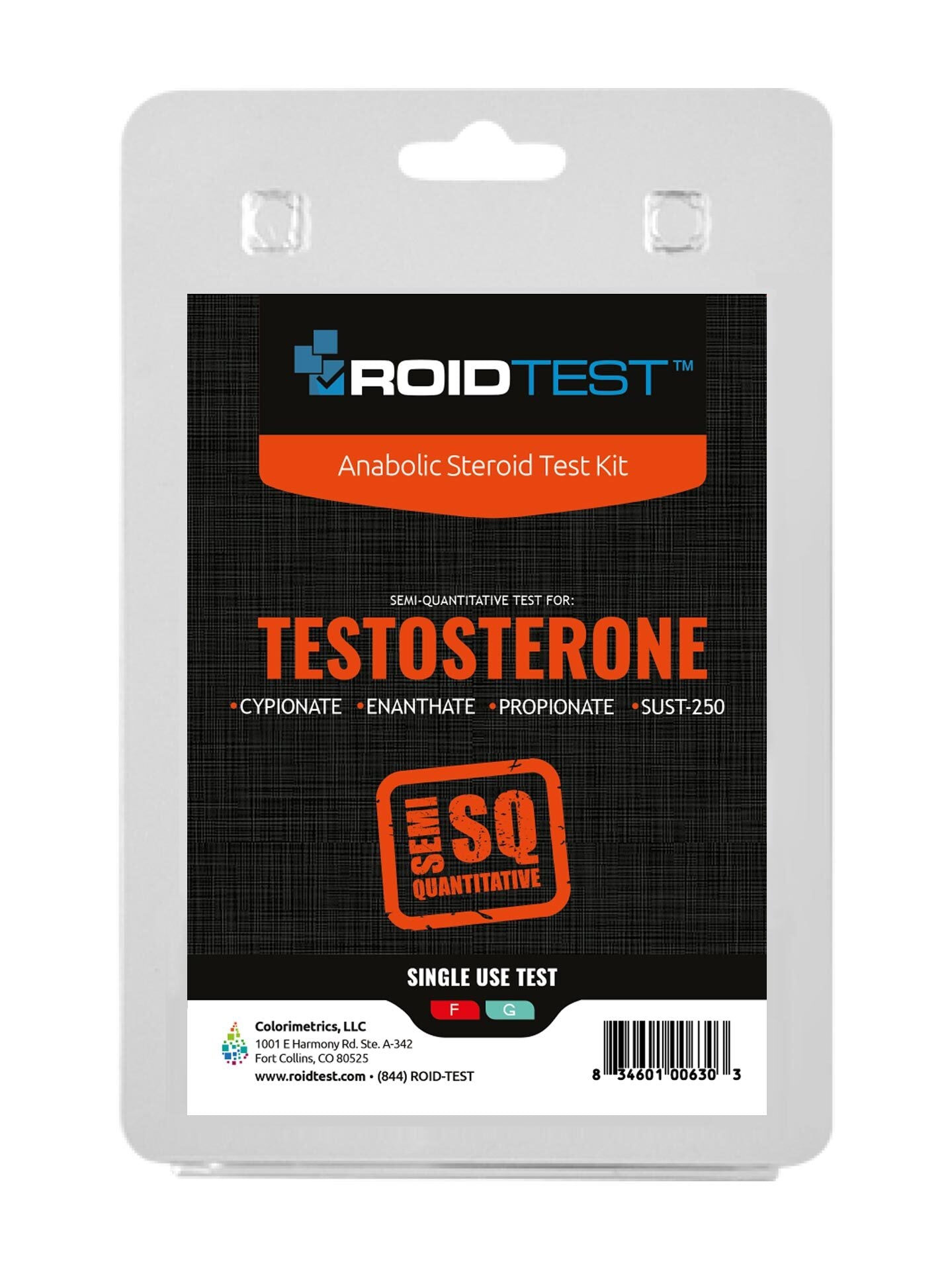 ROIDTEST Testosterone Semi-Quantitative Test Kit