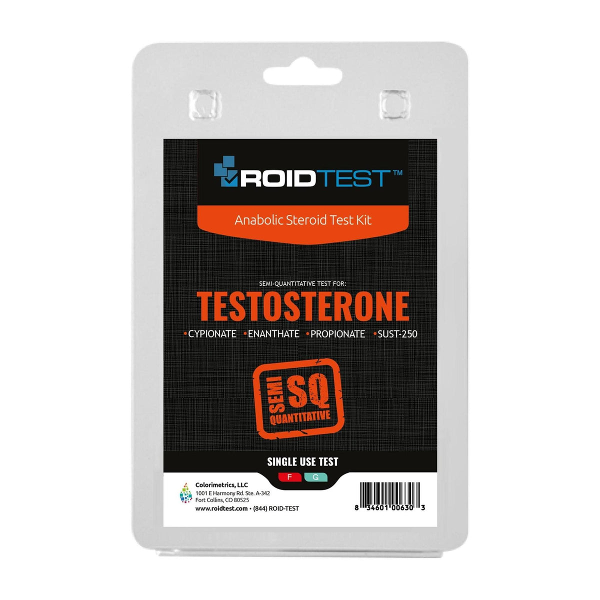 ROIDTEST Testosterone Semi-Quantitative Test Kit